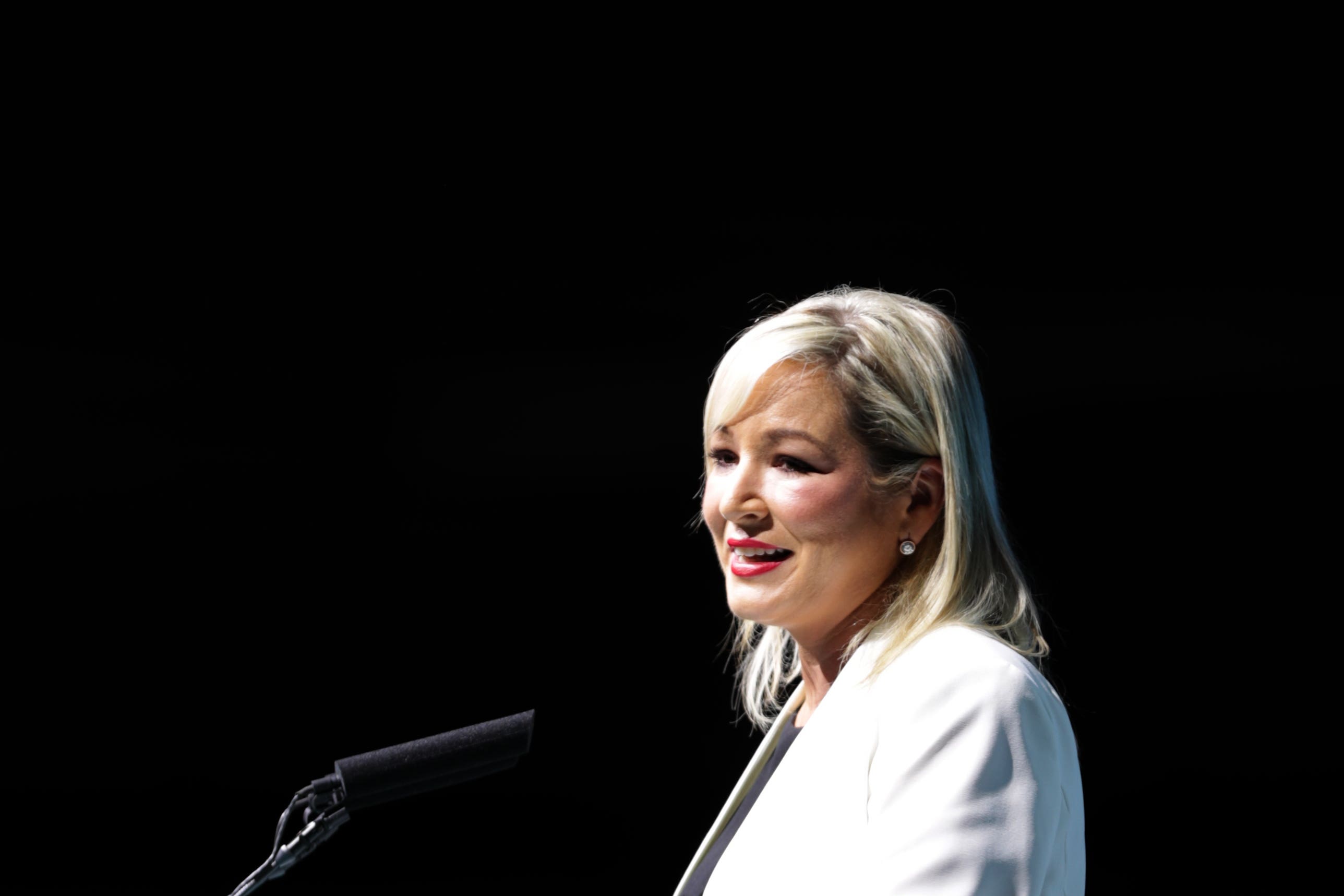 Sinn Fein vice president Michelle O’Neill (PA)