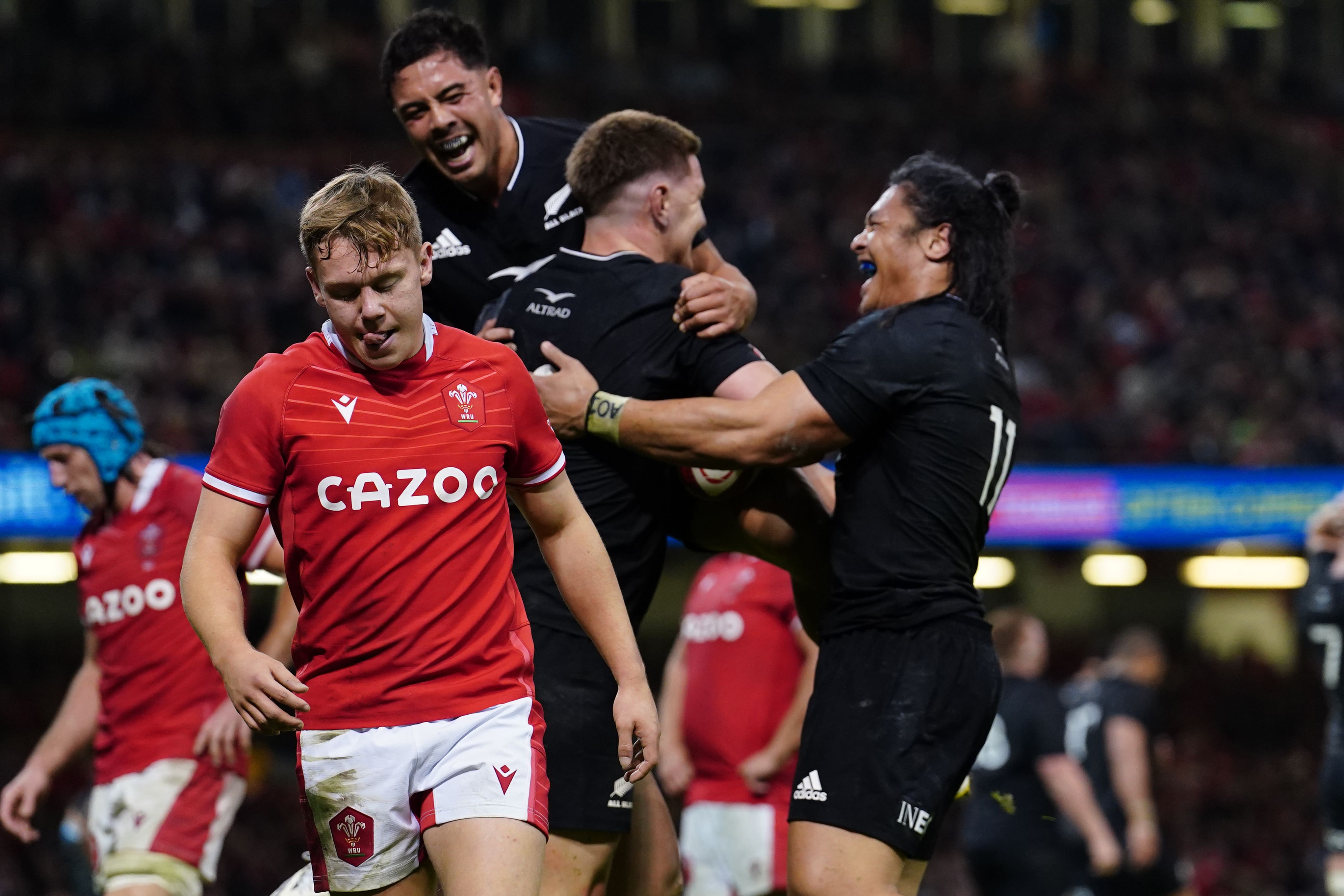 New Zealand’s Jordie Barrett celebrates