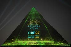 Climate news – latest: Cop27 begins as report reveals last 8 years hottest on record