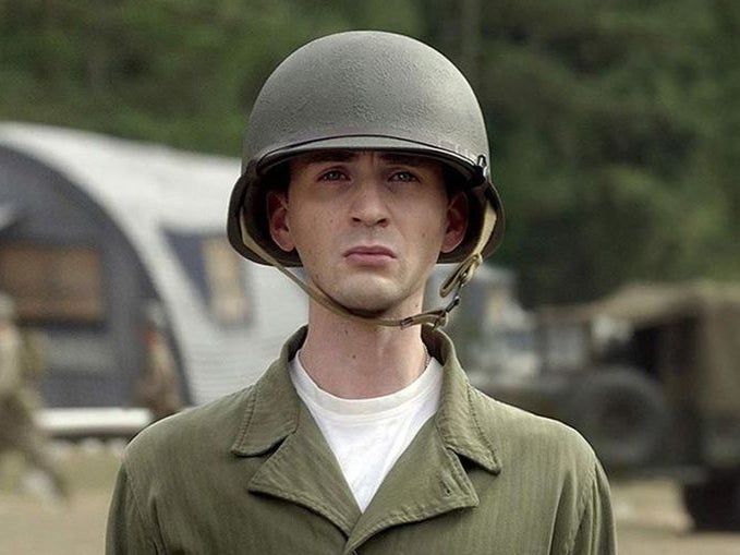 The skinnier pre-Captain America version of Steve Rogers in ‘Captain America: The First Avenger’