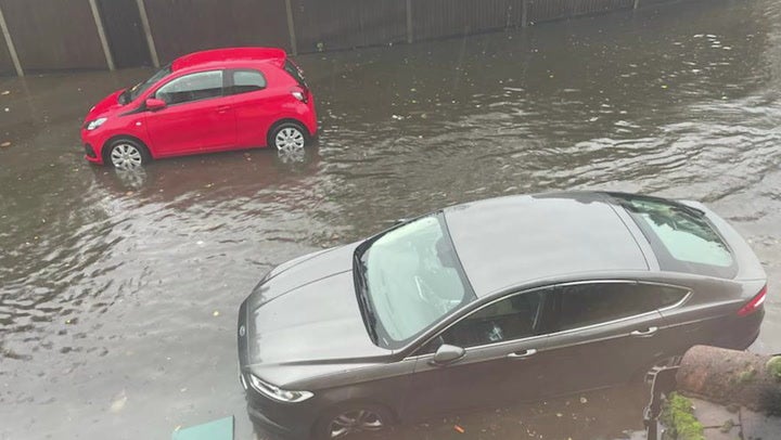 Roads in London submerged by flooding as Met Office issues another warning