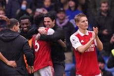 Mikel Arteta praises his ‘phenomenal’ Gunners after victory at Chelsea