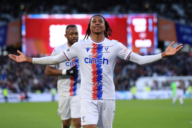 Crystal Palace’s Michael Olise celebrates