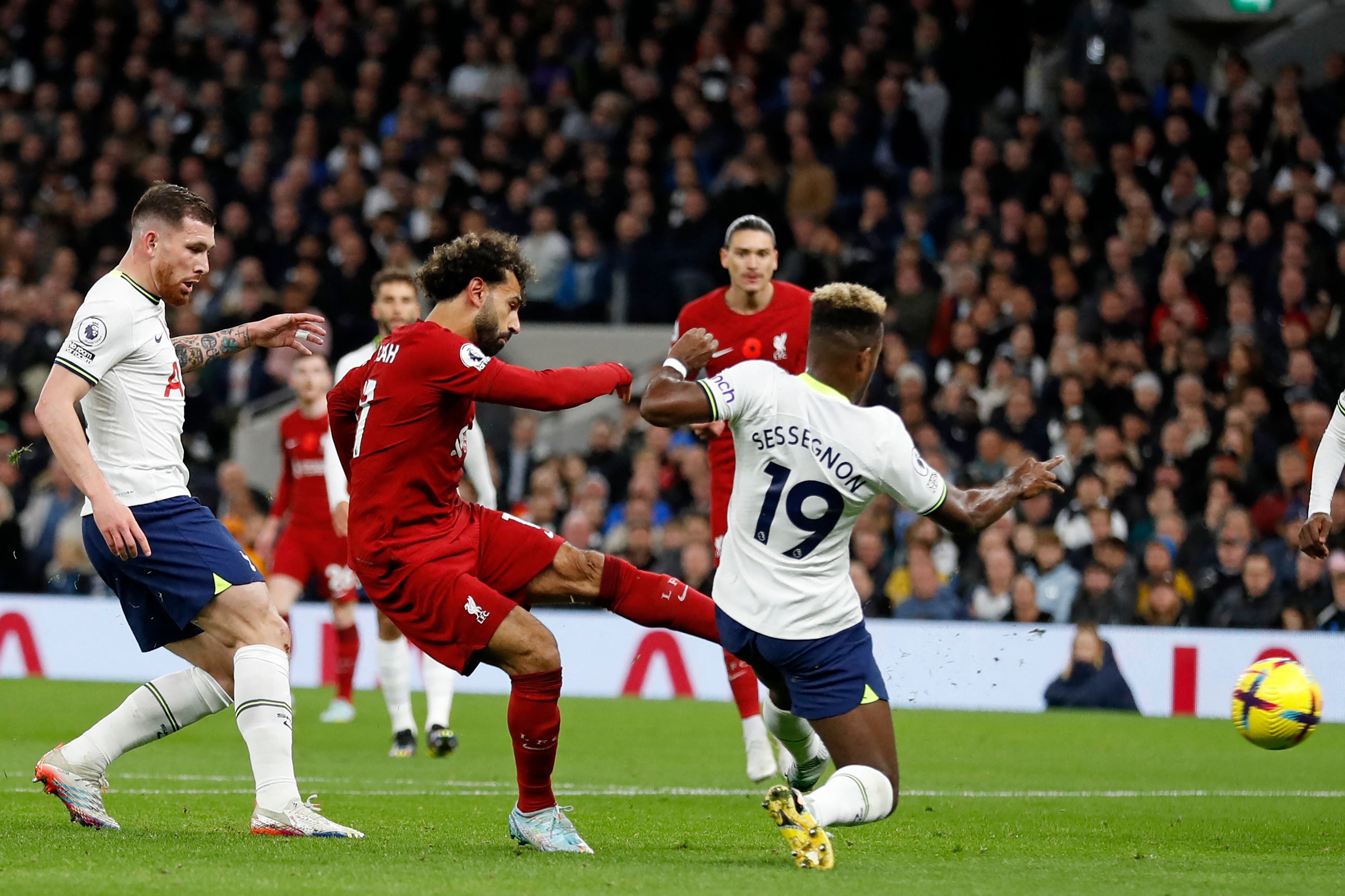 Salah neatly turned and fired home the opener for Liverpool