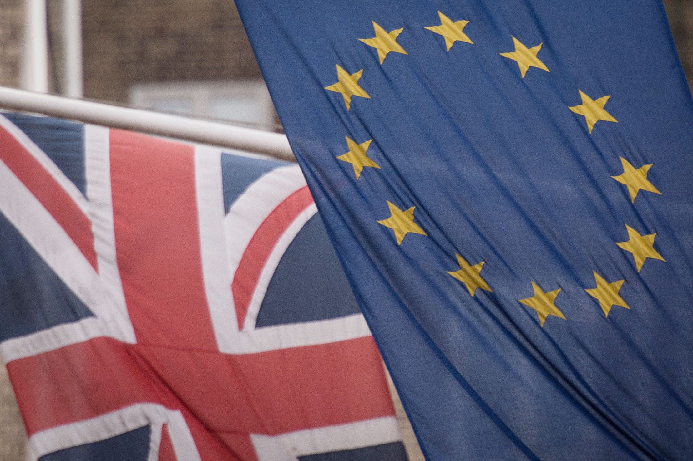 EU and Union flags (Stefan Rousseau/PA)