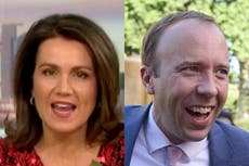 GMB host Susanna Reid chides Matt Hancock after learning he’s already broken I’m a Celebrity rule