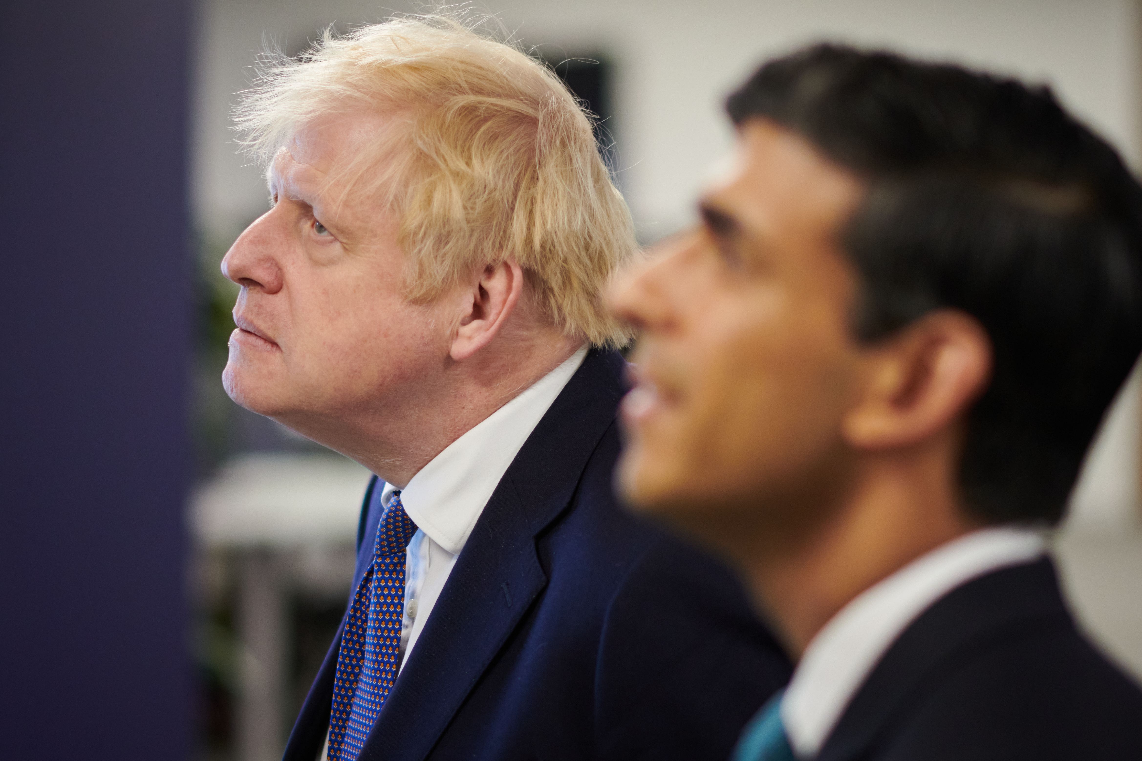 Boris Johnson and Rishi Sunak (Leon Neal/PA)