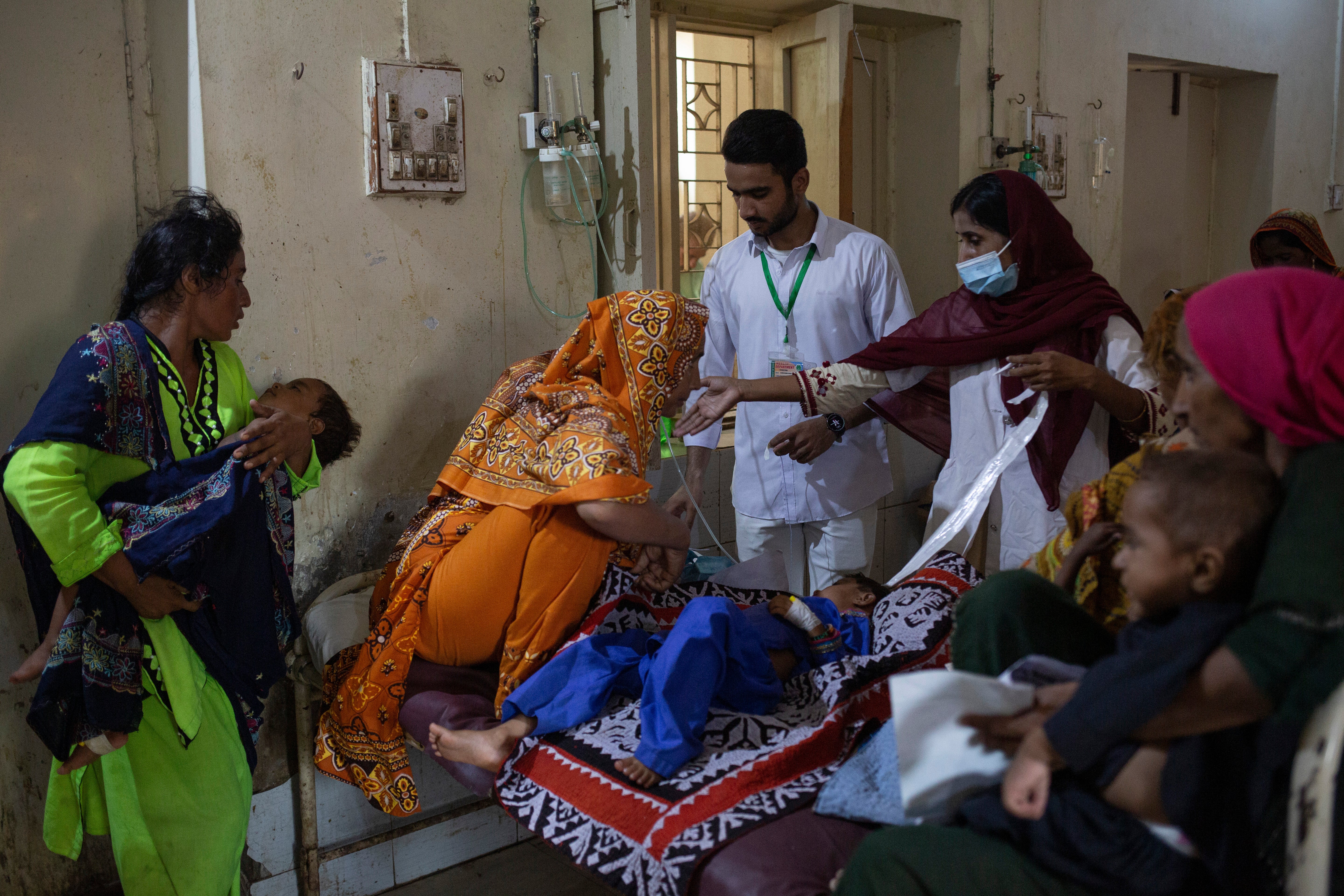 The children OPD ward at the Civil Hospital is currently over capacity as more children suffer from malaria, asthma and skin diseases