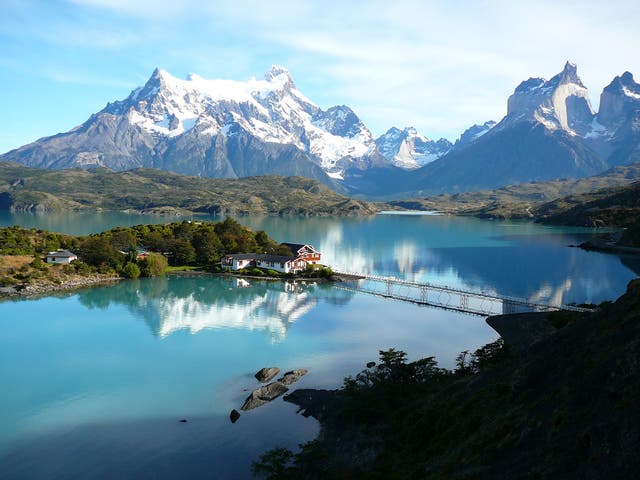 <p>Lake Pehoe, Torres del Paine National Park, Chile</p>