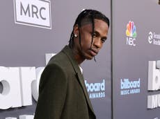 ‘This is so horrible’: Travis Scott derided for social media posts one year after Astroworld concert tragedy 