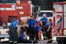 Neighborhoods evacuated near burning Georgia chemical plant