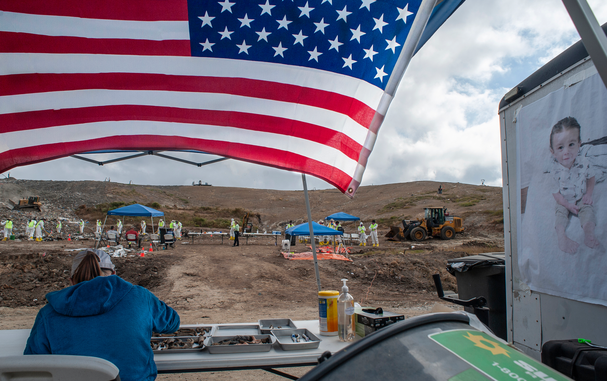 The landfill where FBI agents are canvassing through trash in hopes to find Quinton