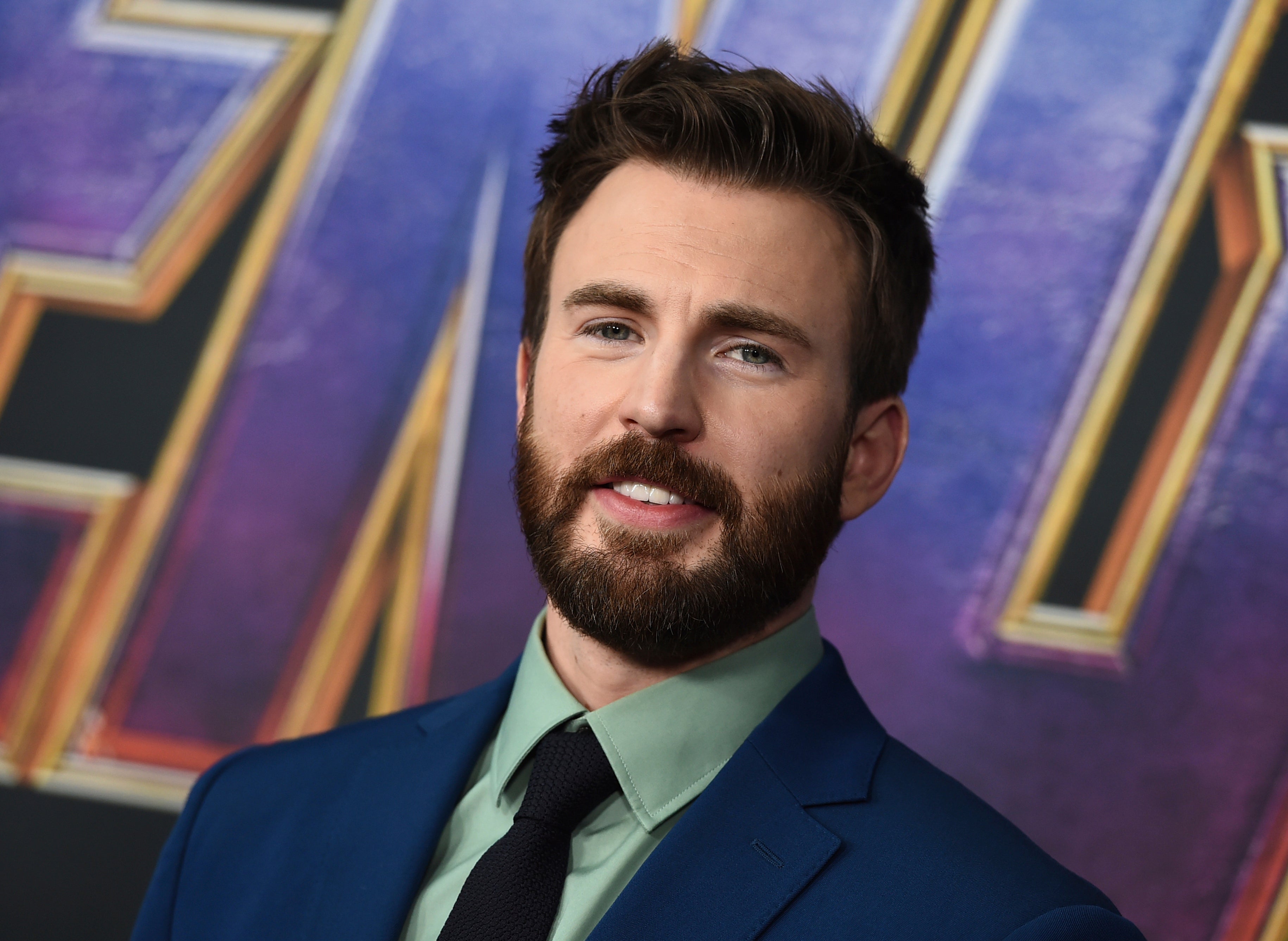 Chris Evans at the premiere of Avengers: Endgame in 2019