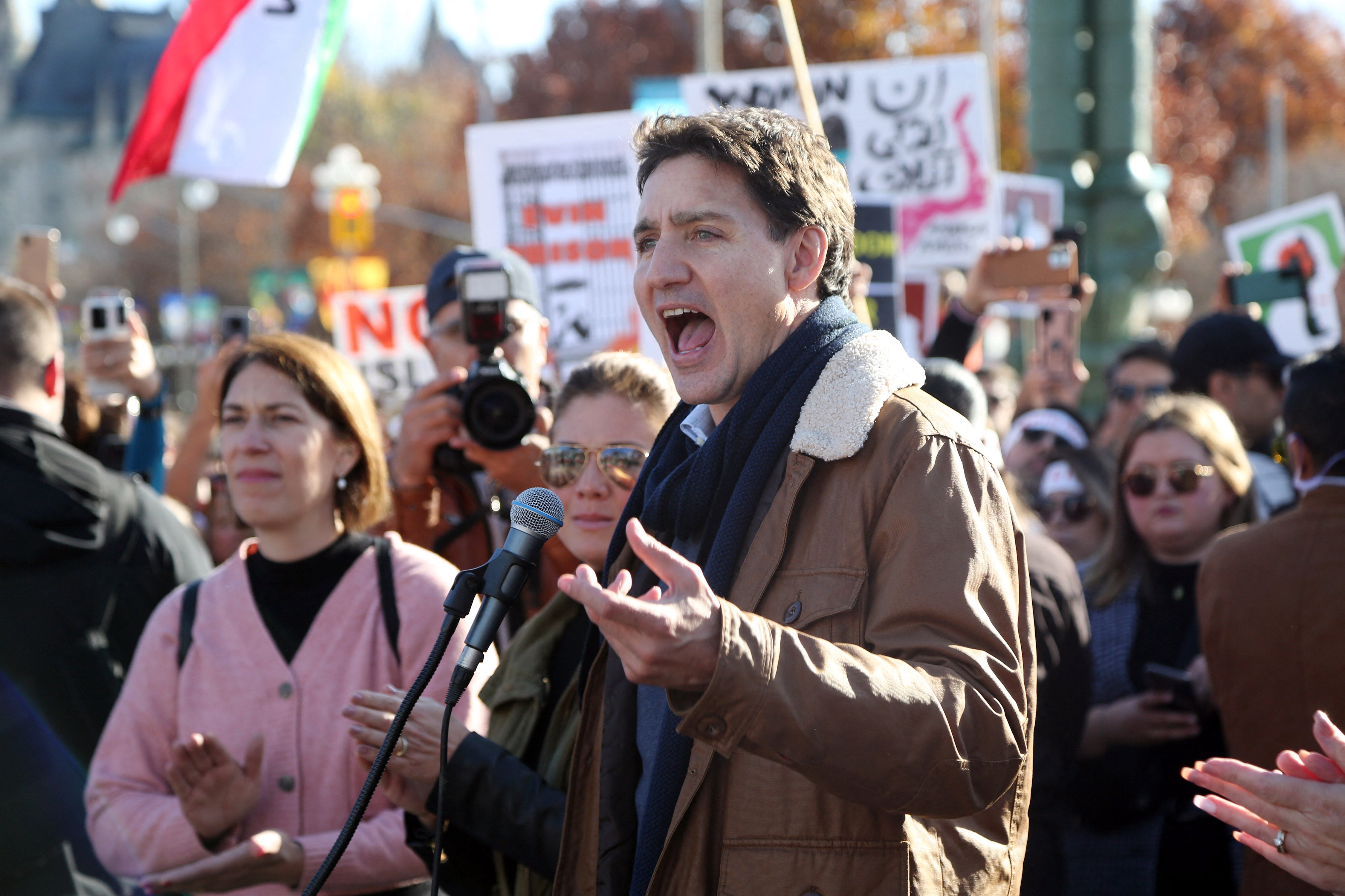 Justin Trudeau has said Canada will continue to invest in the fight against election interference