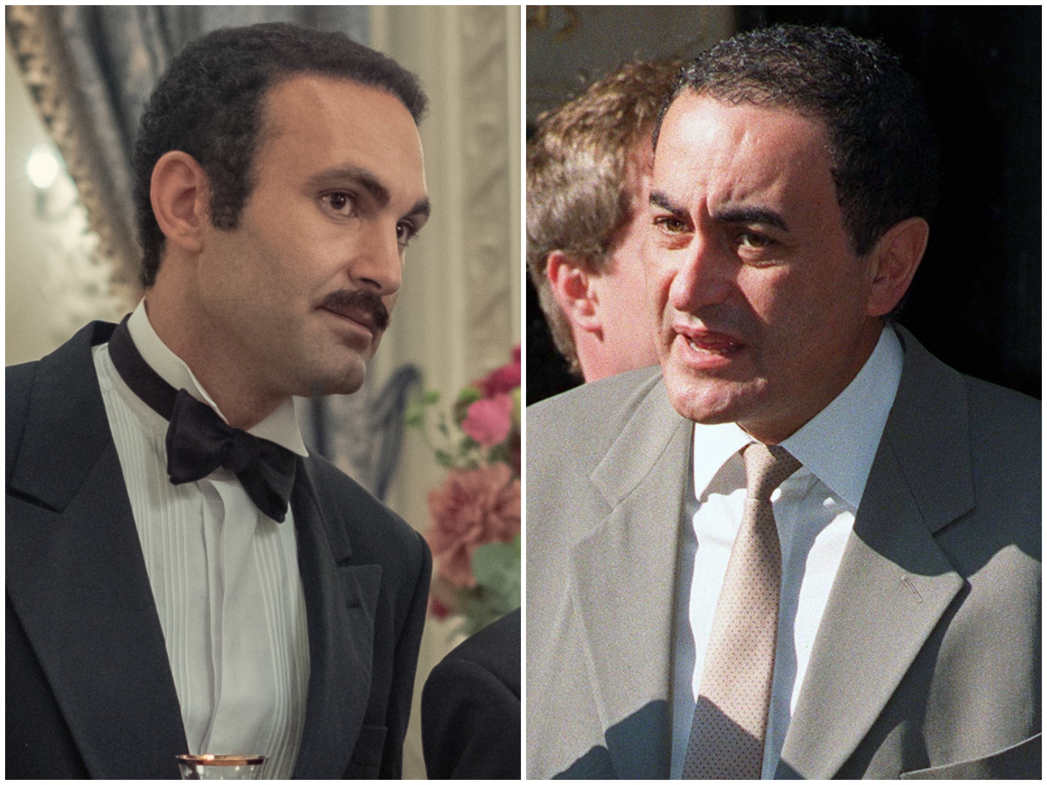 Khalid Abdalla (left) and Dodi Fayed