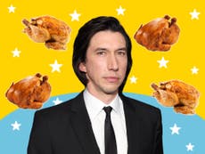 A rotisserie chicken a day? Adam Driver did it first