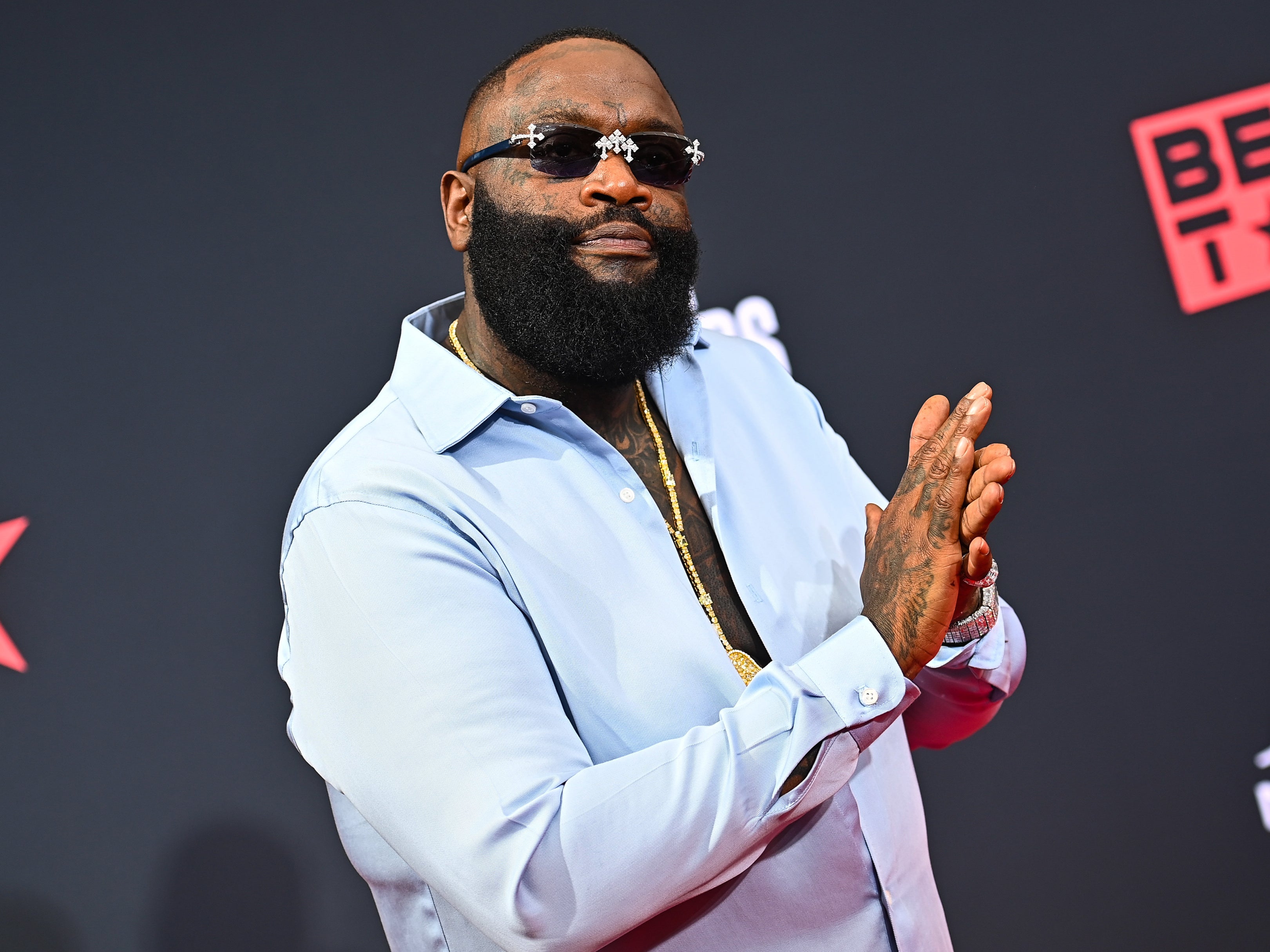 Rick Ross attends the 2022 BET Awards at Microsoft Theater