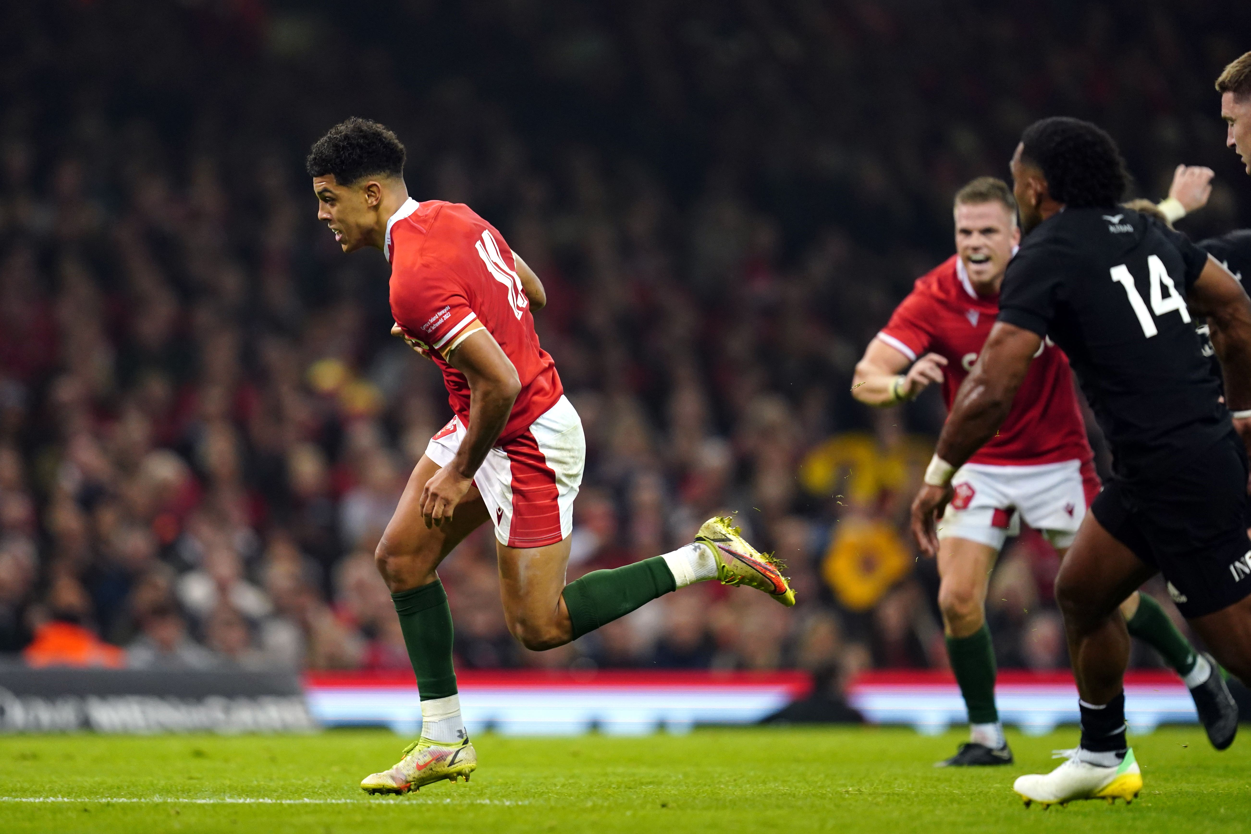 Wales’ Rio Dyer, left, impressed against New Zealand (David Davies/PA)