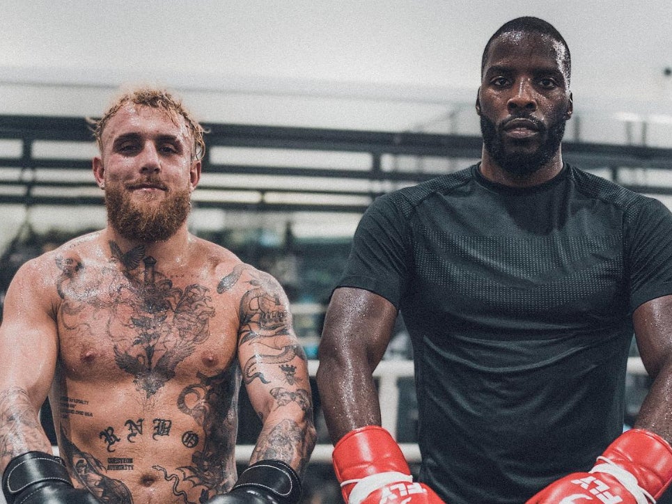 Jake Paul trains with British world champion Lawrence Okolie