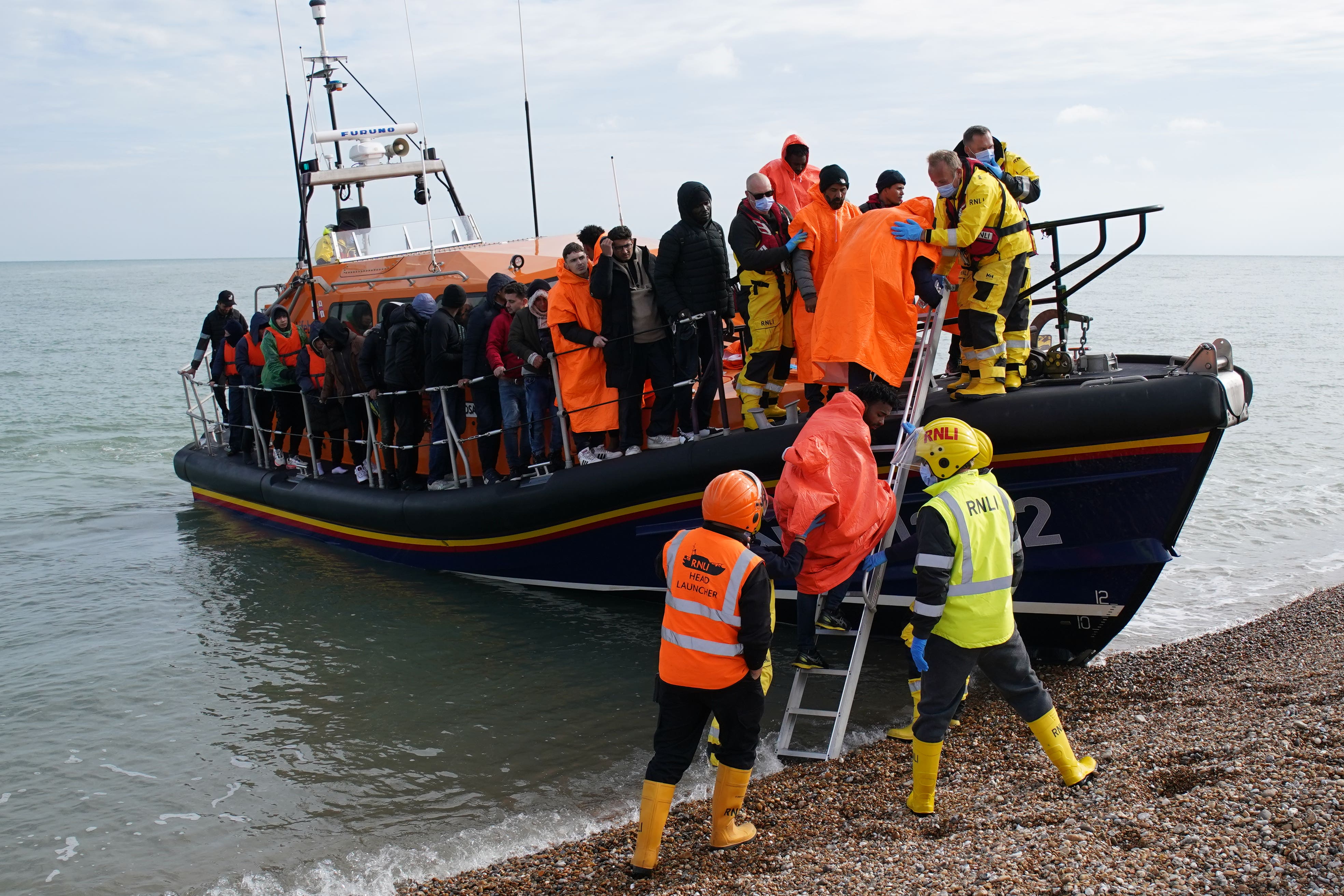 Rishi Sunak said he and Suella Braverman are working “day and night” to end “the unacceptable rise in Channel crossings” as he continued to face questions over her appointment (Gareth Fuller/PA)