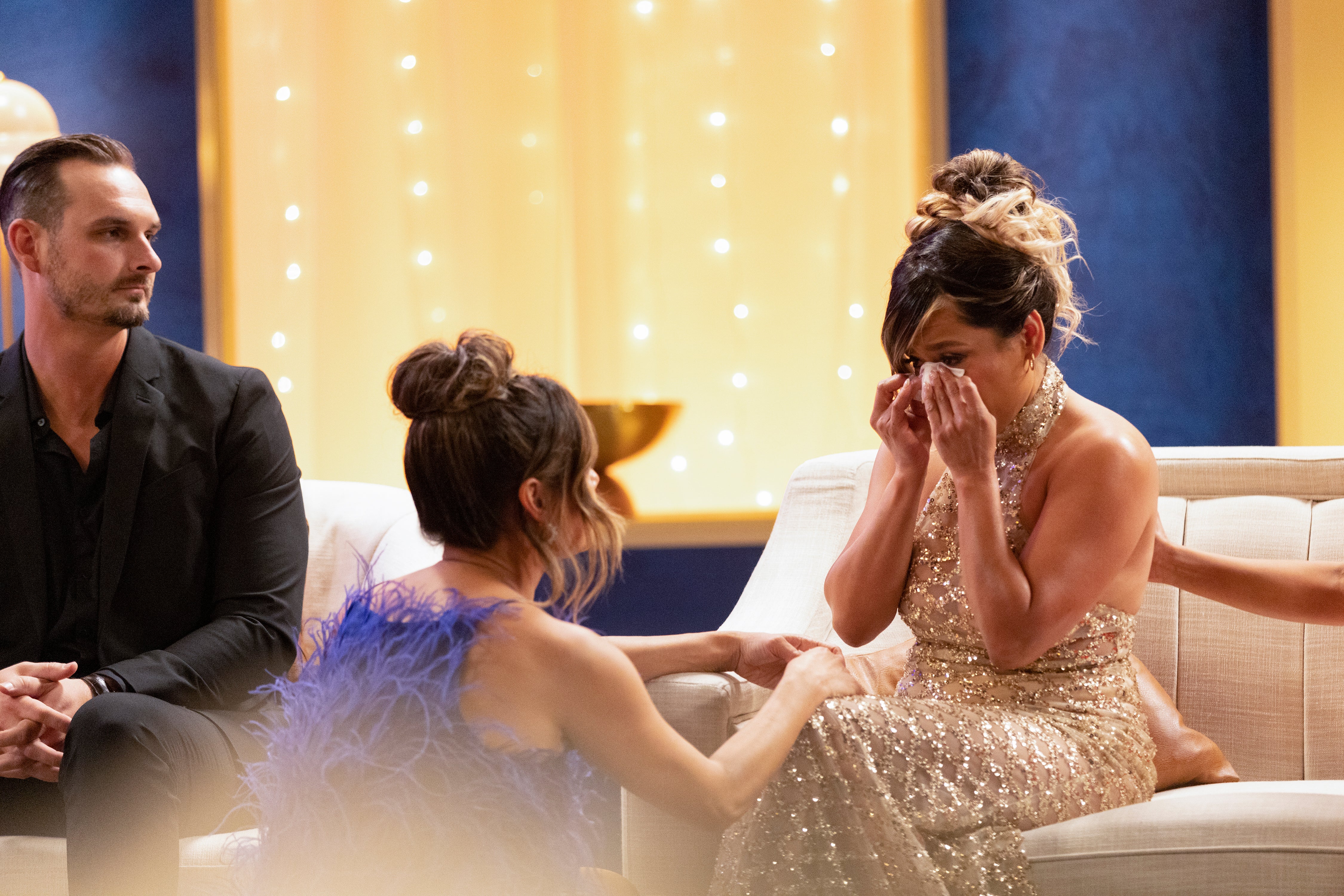 Love Is Blind co-host Vanessa Lachey comforted Nancy Rodriguez