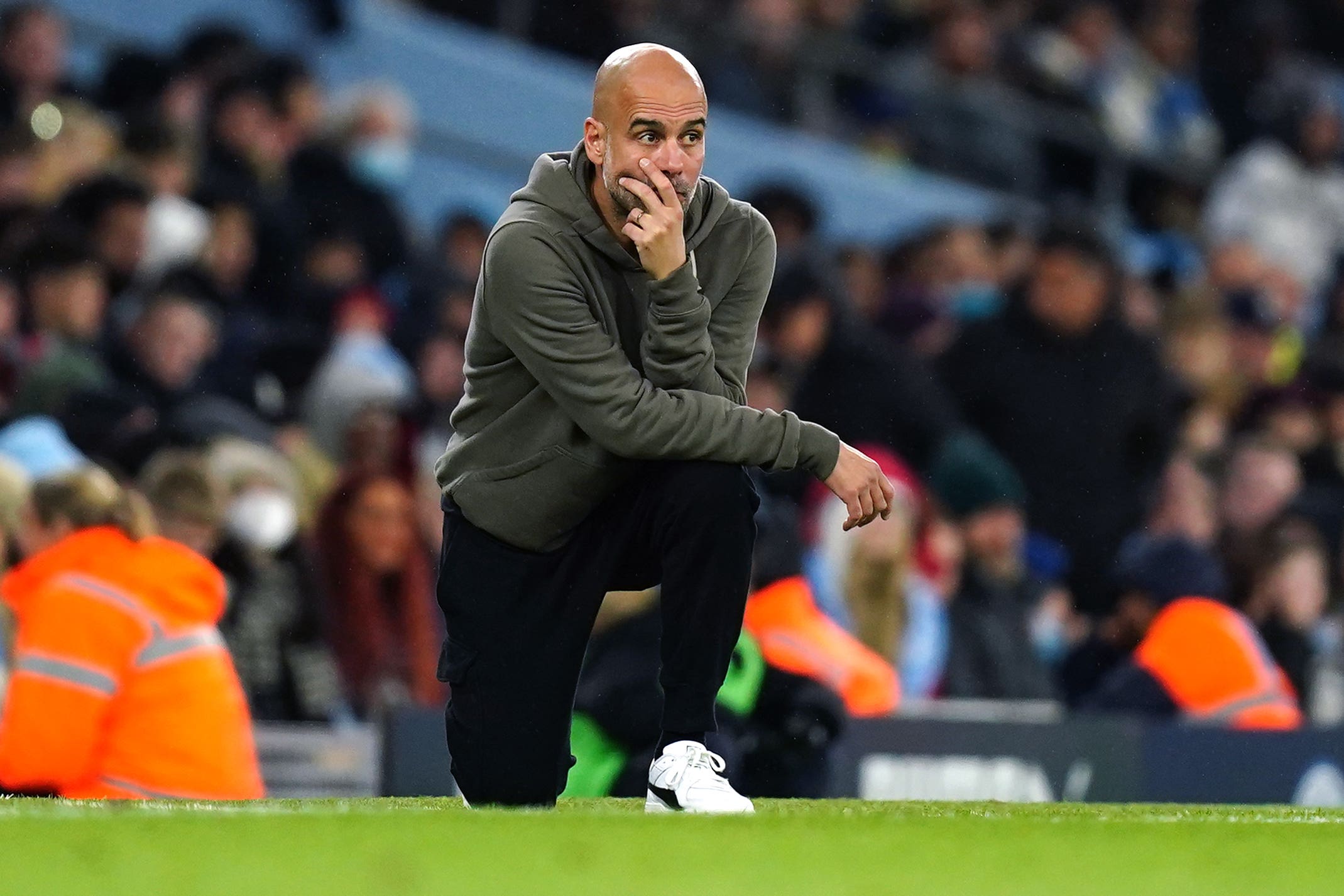 Pep Guardiola was satisfied with what he saw (Mike Egerton/PA)