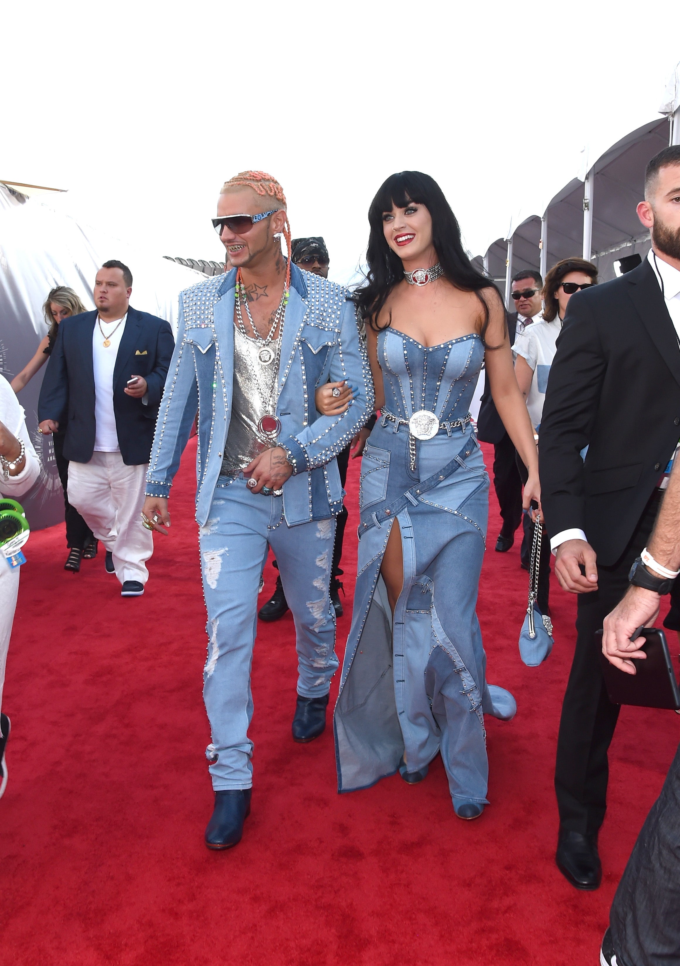 Katy Perry has paid tribute to Spears’ denim dress before