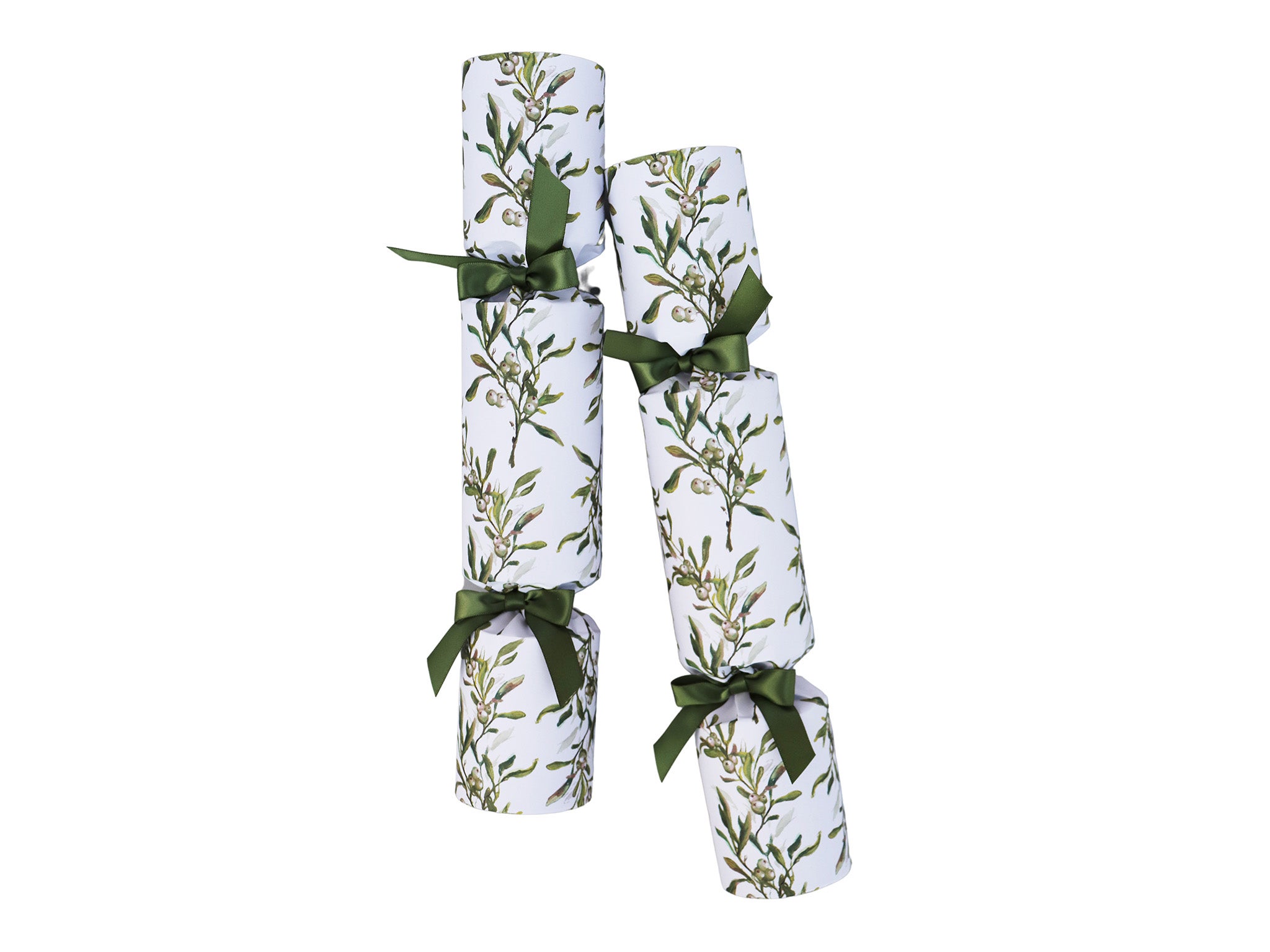 Nancy & Betty Studio mistletoe luxury Christmas crackers, pack of six 