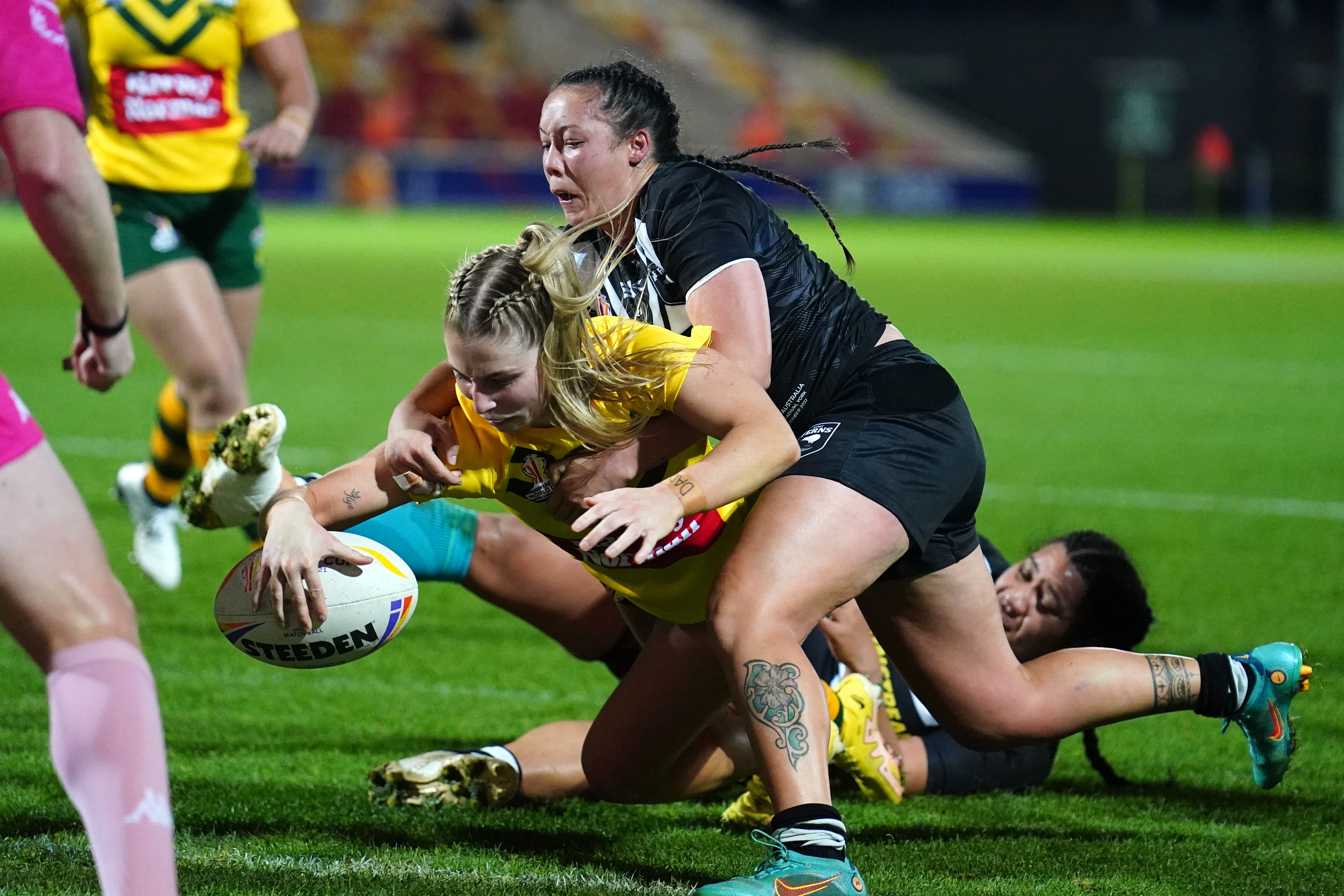 Tarryn Aiken scored for Australia (Mike Egerton/PA)