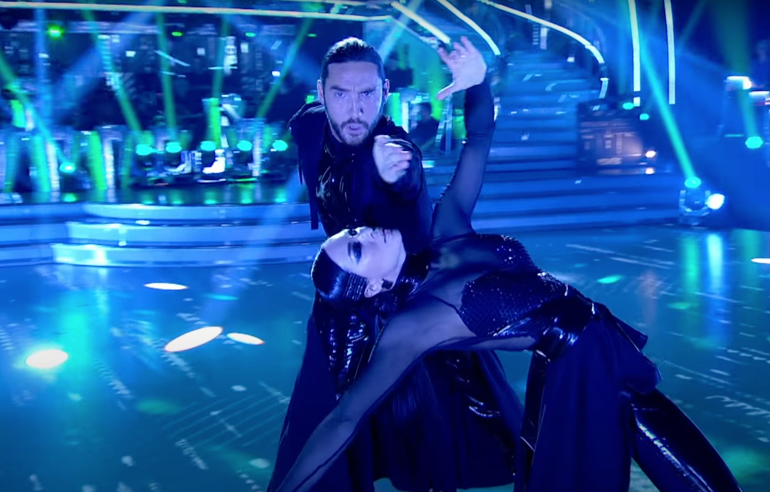 Seann Walsh and Katya Jones’s ‘Matrix’-themed Paso for Movie Week