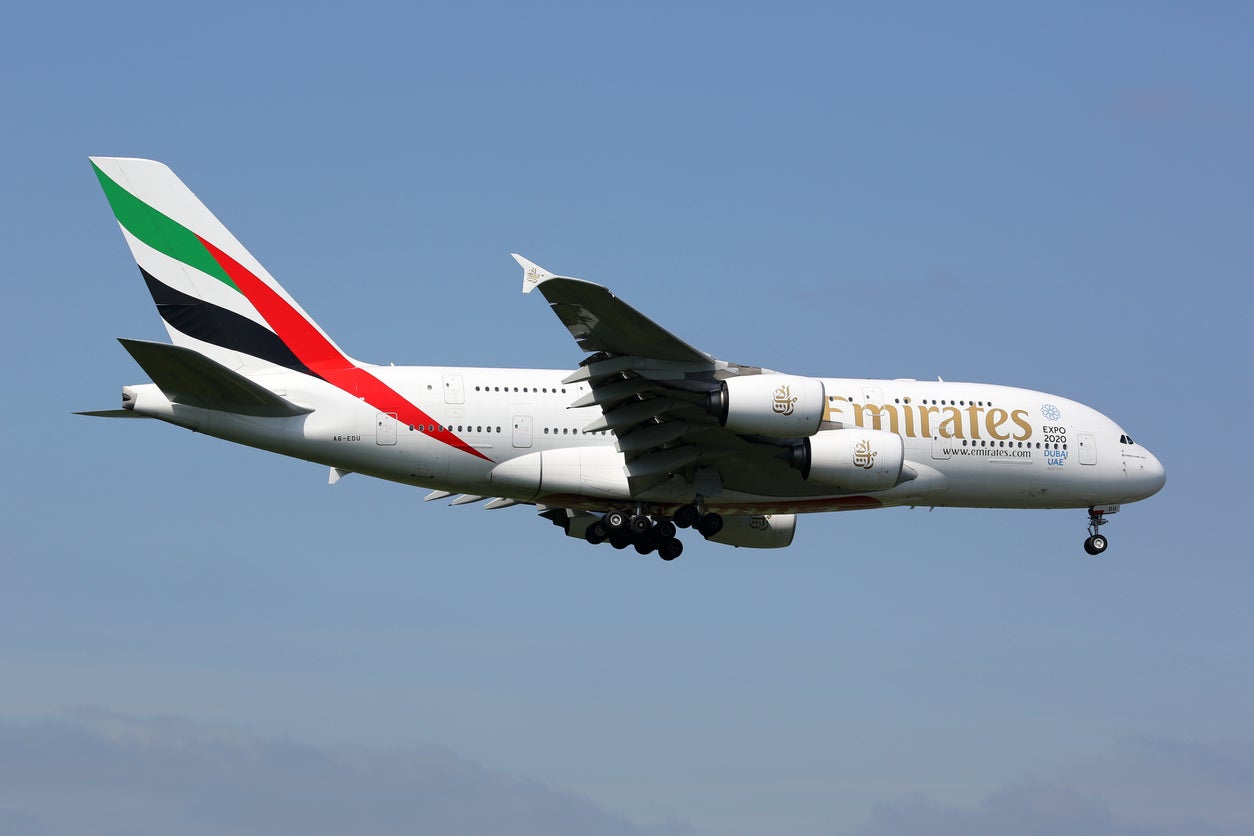 An Emirates Airbus A380