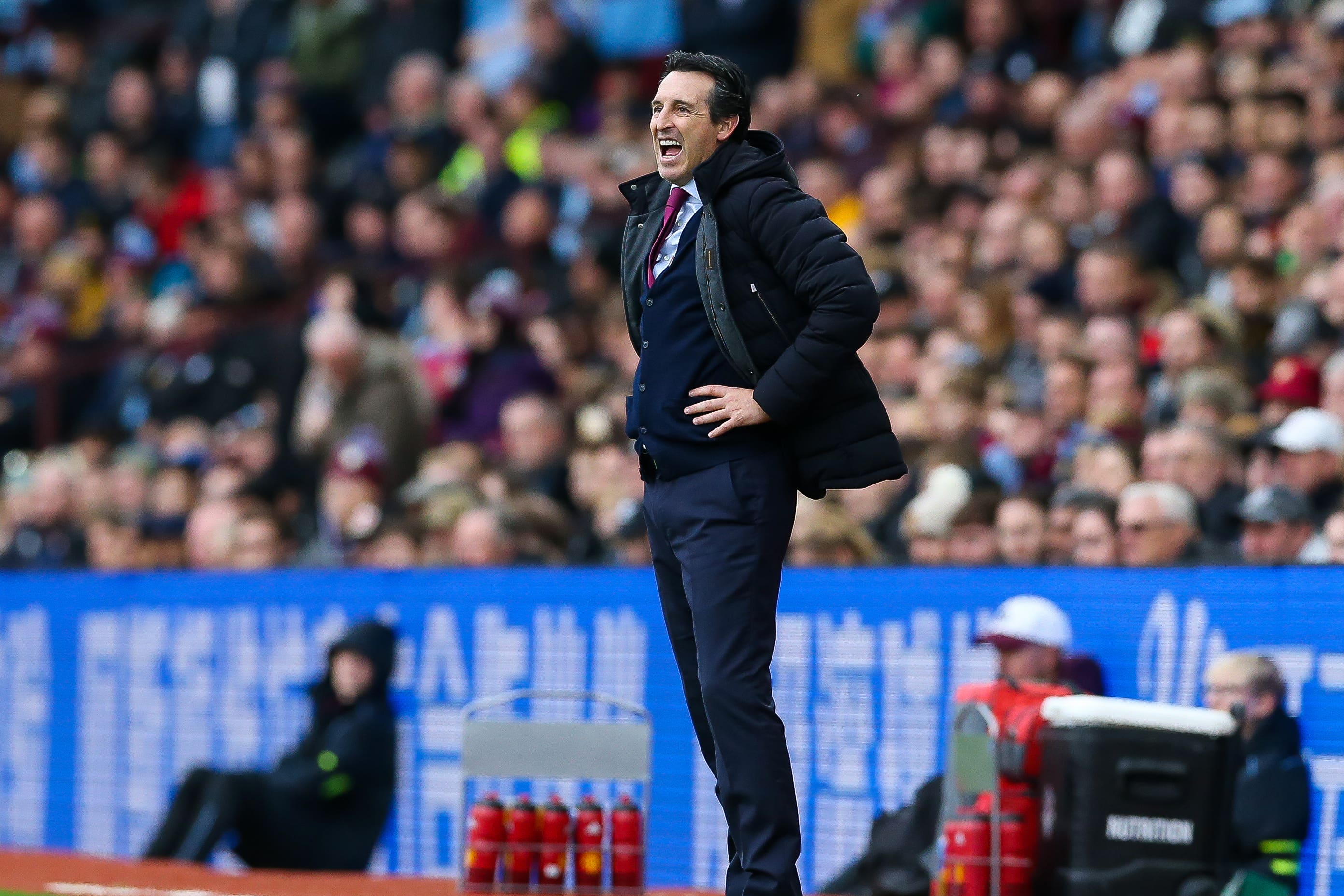 Unai Emery has challenged Aston Villa to end their winless away record this season (Barrington Coombs/PA)