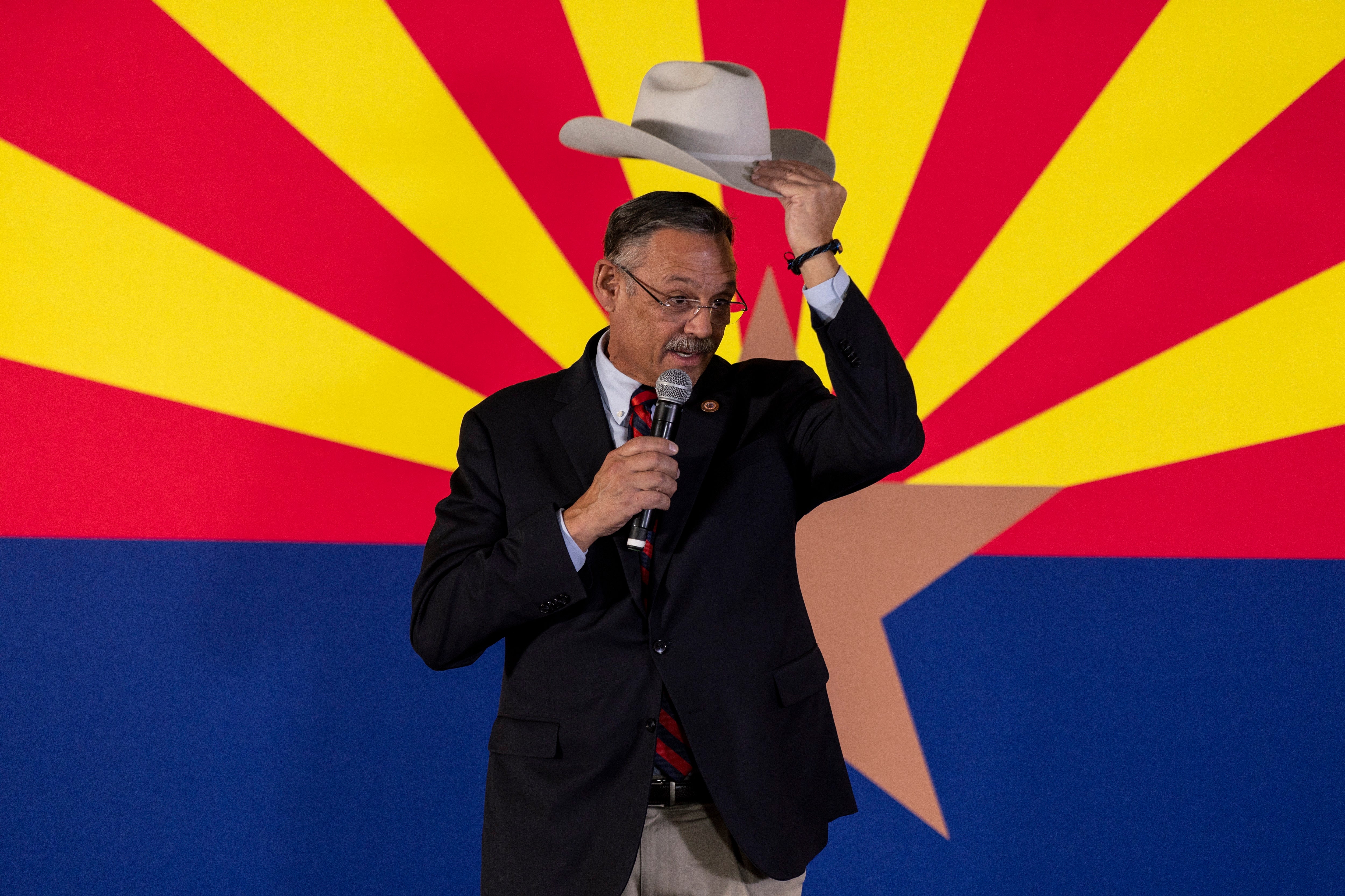 Far-right candidate for Arizona secretary of state Mark Finchem lost his race against Democratic candidate Adrian Fontes.