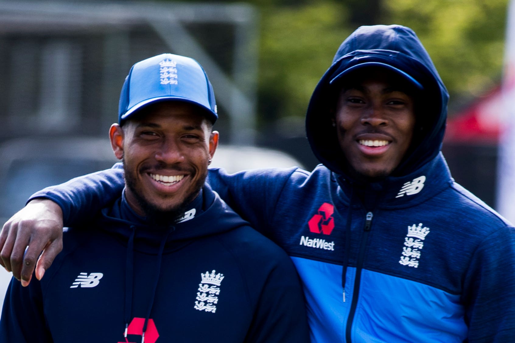 Chris Jordan, left, and Jofra Archer are great friends (Liam McBurney/PA)