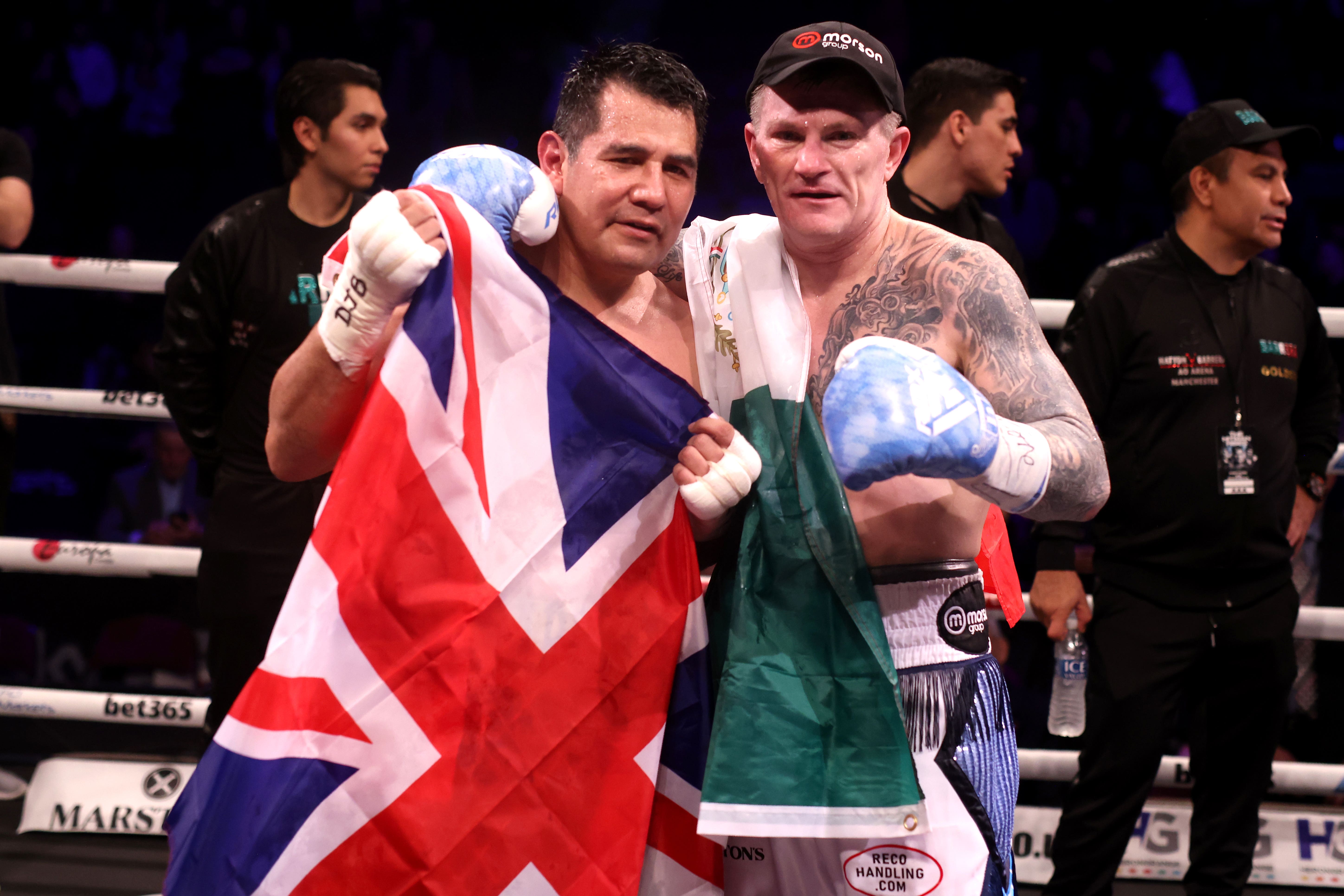 Ricky Hatton (right) faced Marco Antonio Barrera in Manchester