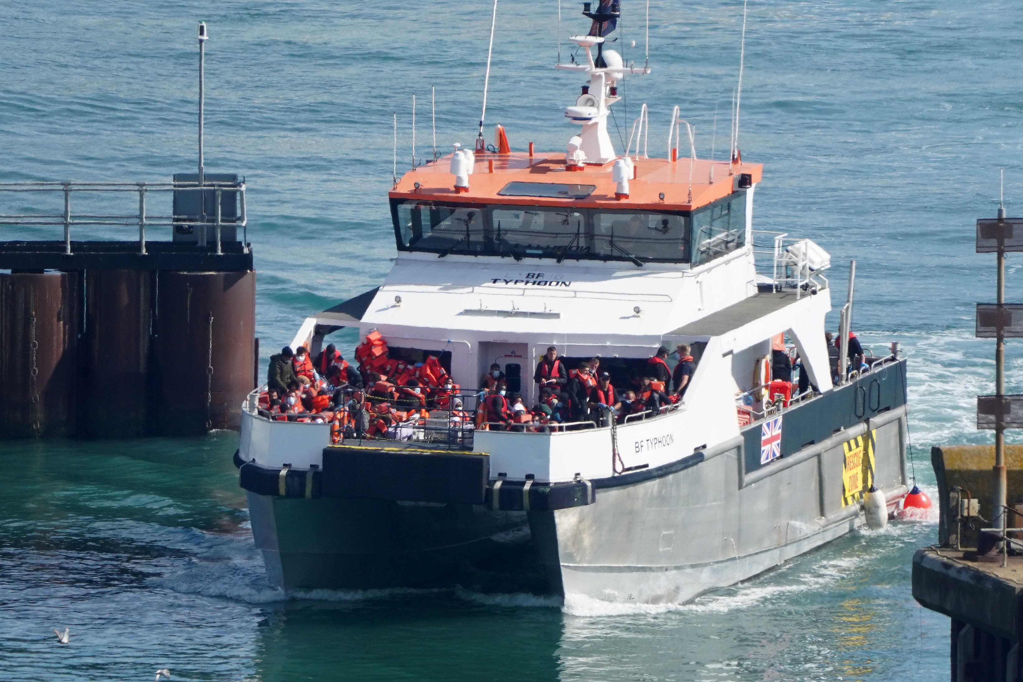 The number of people reaching the UK in small boats from France after navigating busy shipping lanes has increased steadily in recent years (Gareth Fuller/PA)