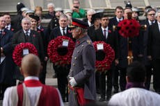 In Pictures: Nation pays tribute to war dead on Remembrance Sunday