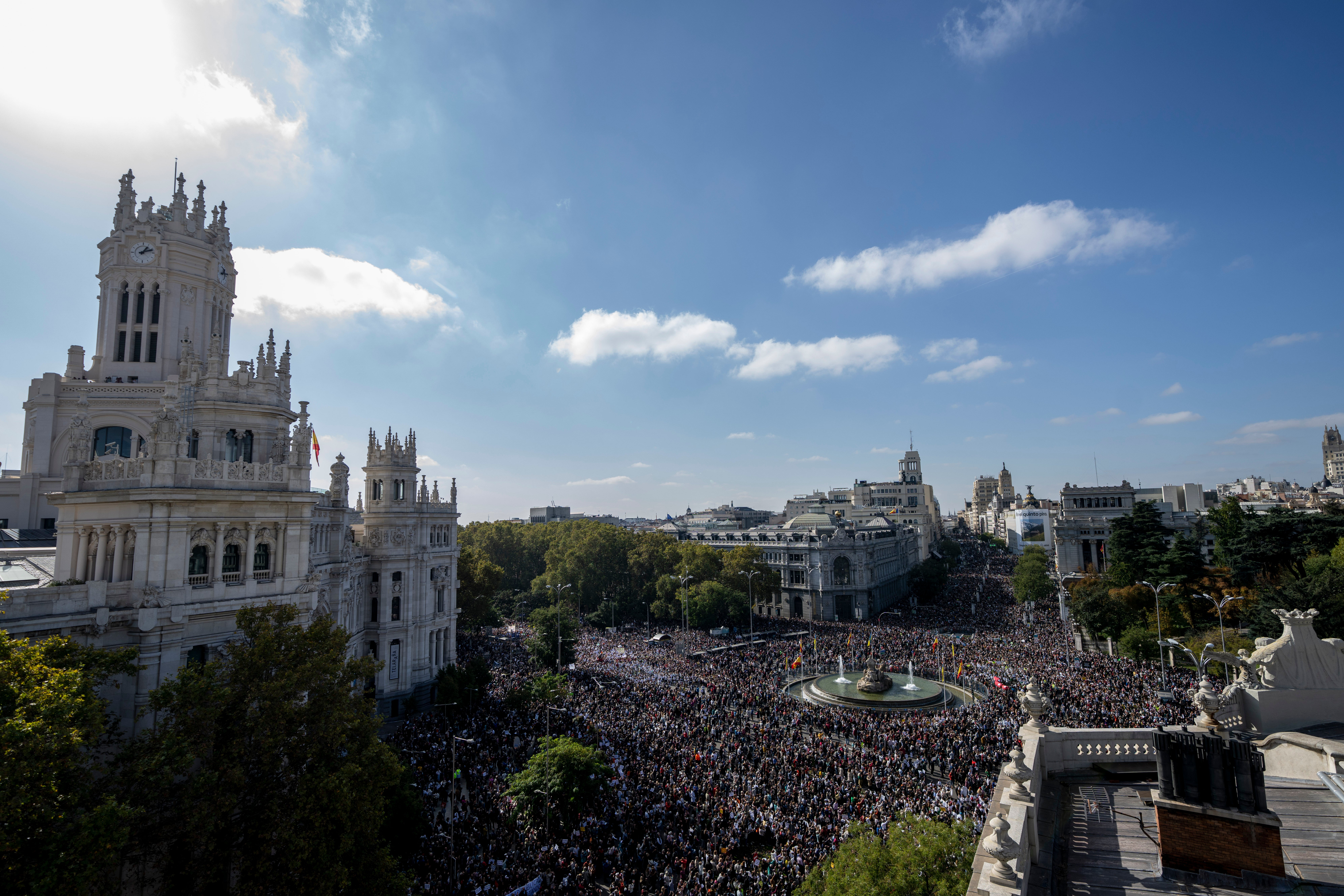 Spain Public Health Protest