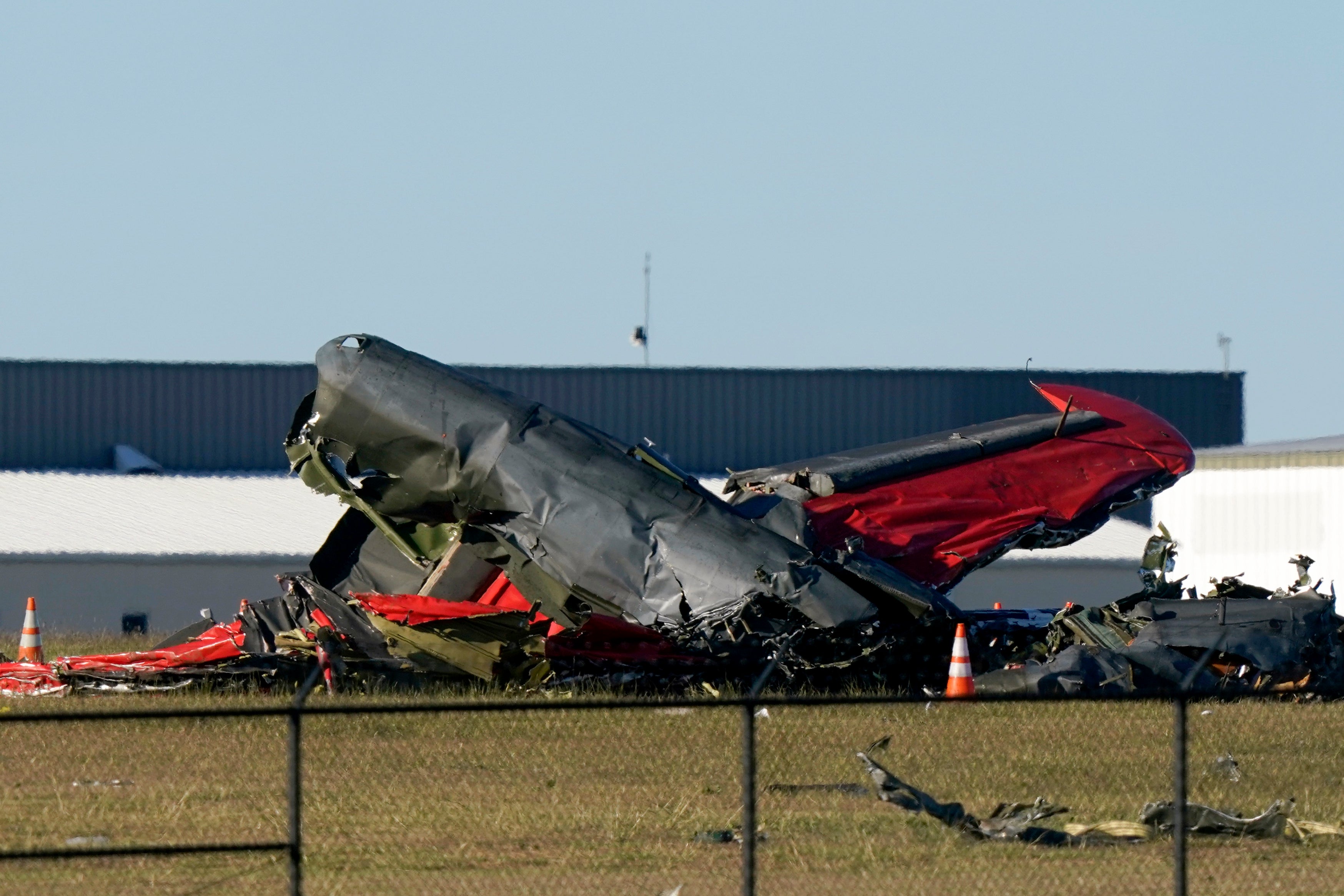 Debris from two planes that crashed