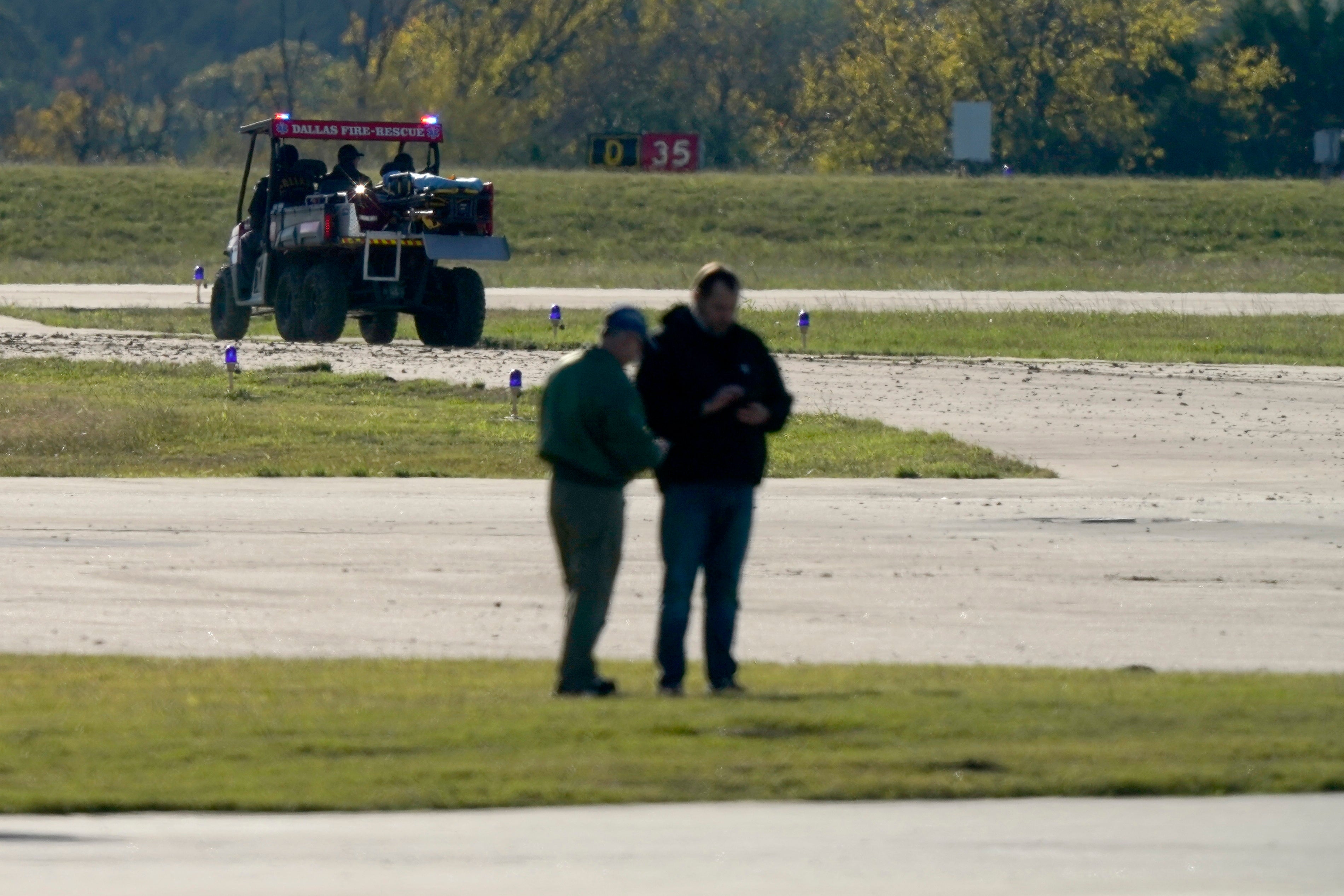 First responders and others at the scene