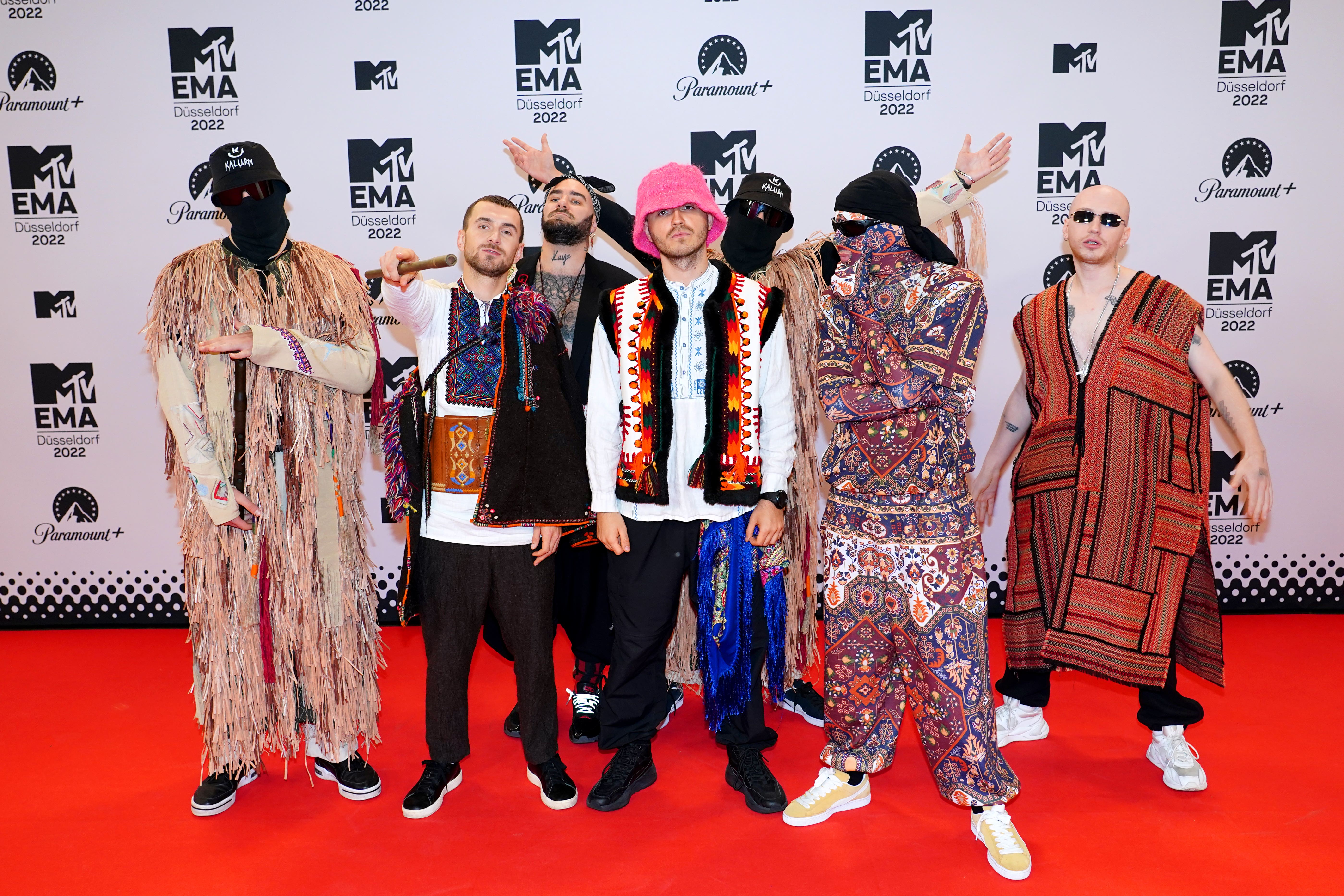 Kalush Orchestra attending the MTV Europe Music Awards (Ian West/PA)