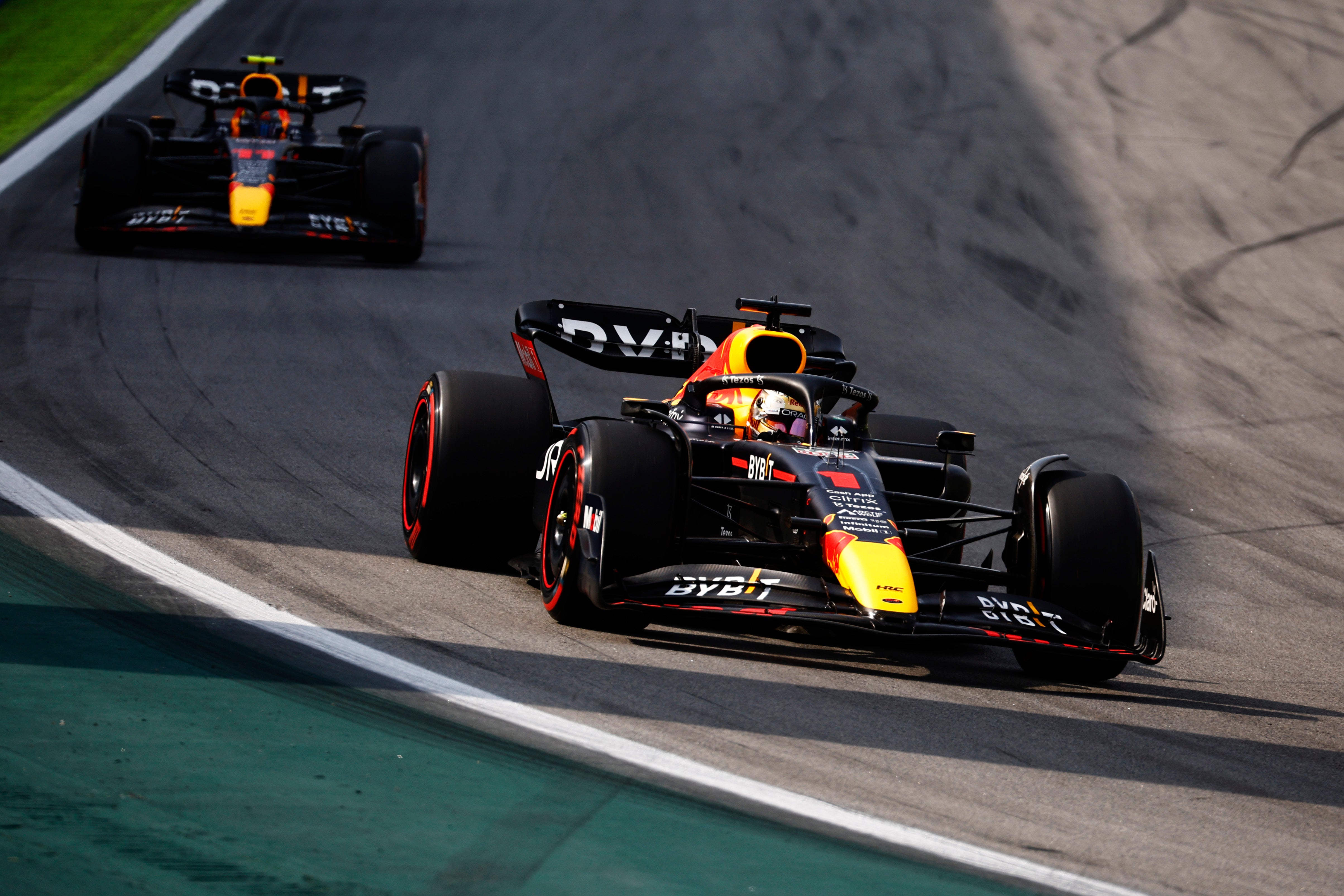 Verstappen refused to let Sergio Perez overtake him on the final lap of the Brazilian Grand Prix