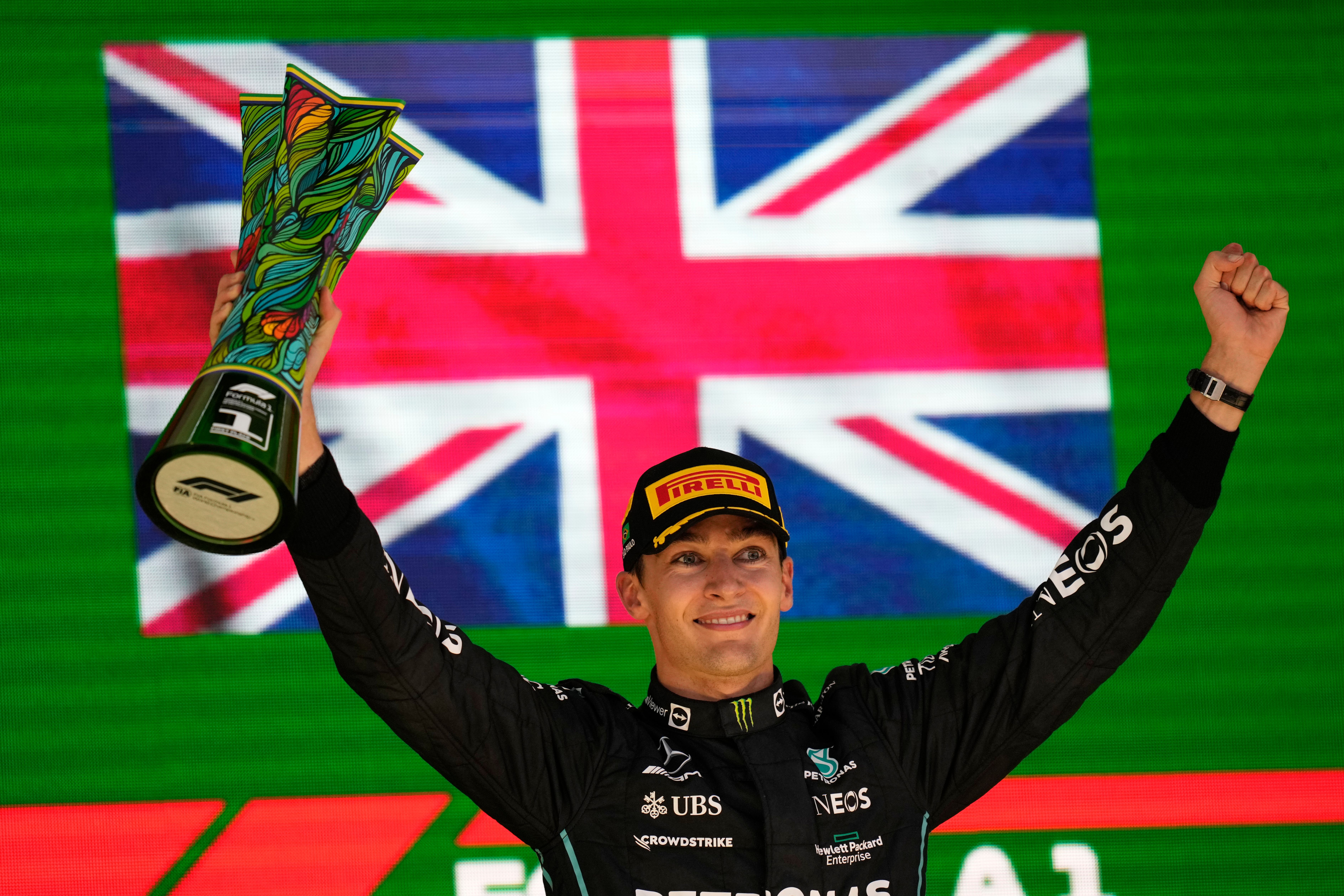 George Russell captures first F1 win as Lewis Hamilton completes Mercedes one-two at Brazilian Grand Prix
