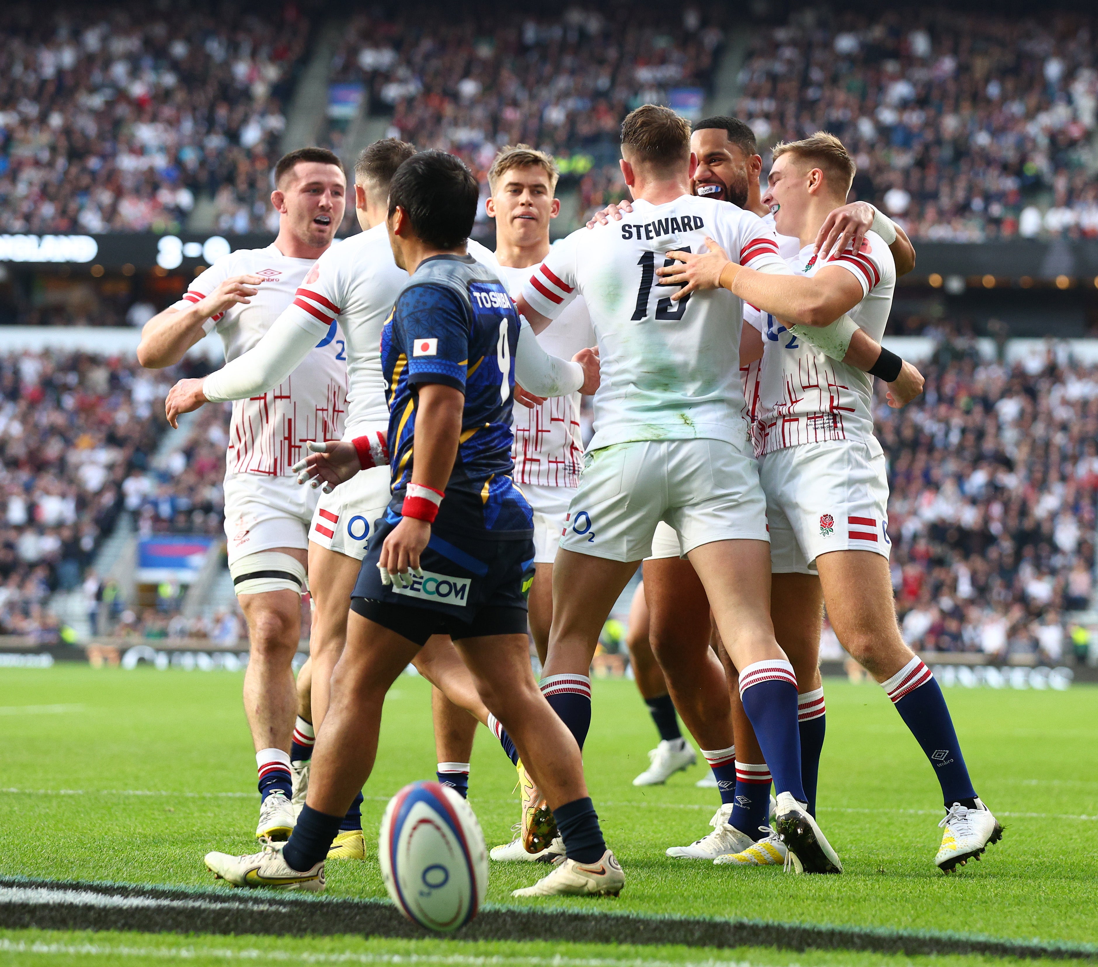 England were 52-13 winners against Japan after a narrow loss to Argentina