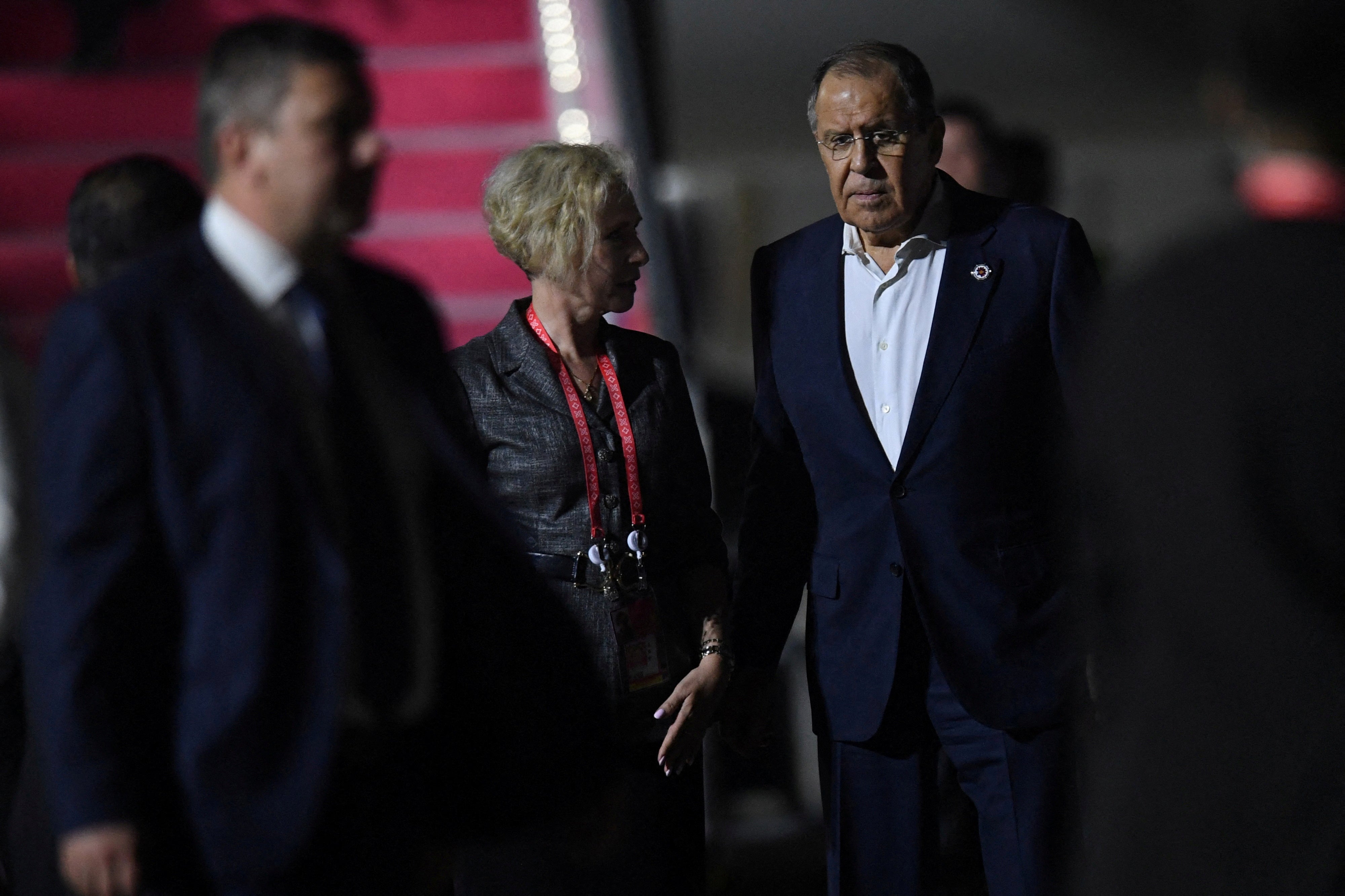 Sergei Lavrov arriving in Bali for the G20 summit