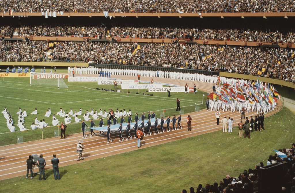 Videla attempted to soften his regime’s image during the opening ceremony of the 1978 World Cup