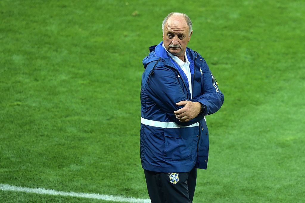 Scolari could only watch on as Brazil collapsed in Belo Horizonte