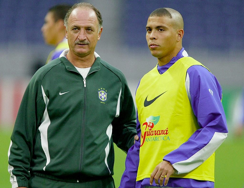 Scolari and Ronaldo in 2002