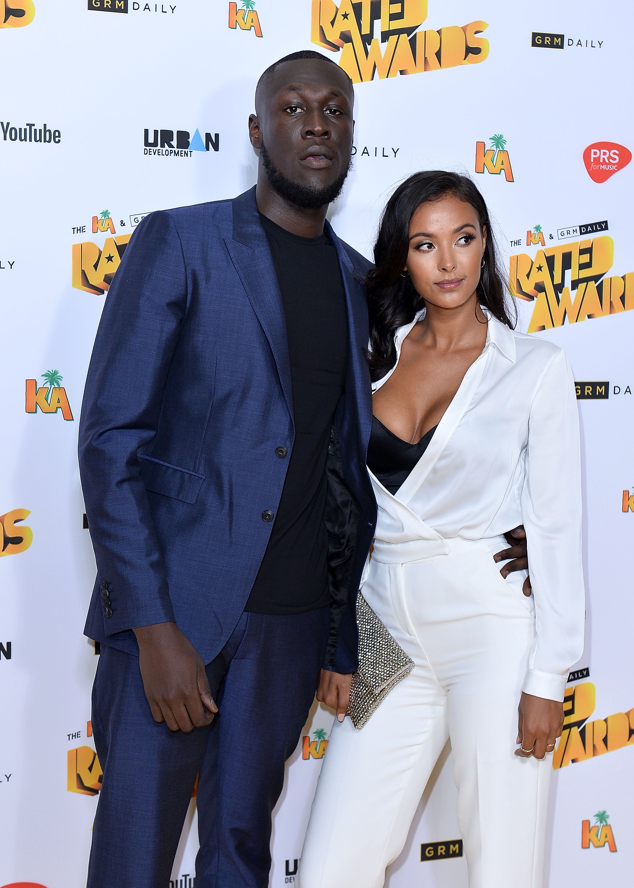 Stormzy and Maya Jama in October 2017