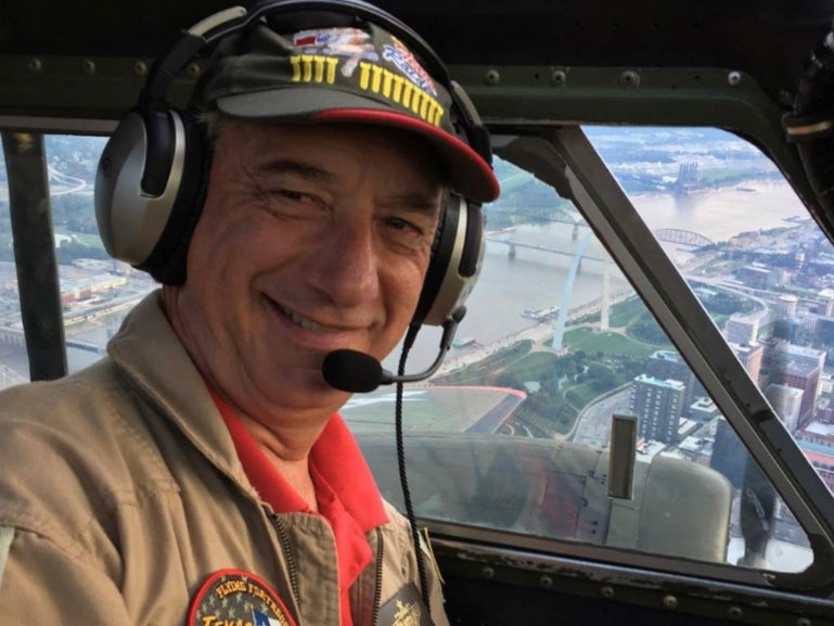 Retired pilot Len Root was among six victims killed in a military plane crash at a Dallas airshow in 12 November